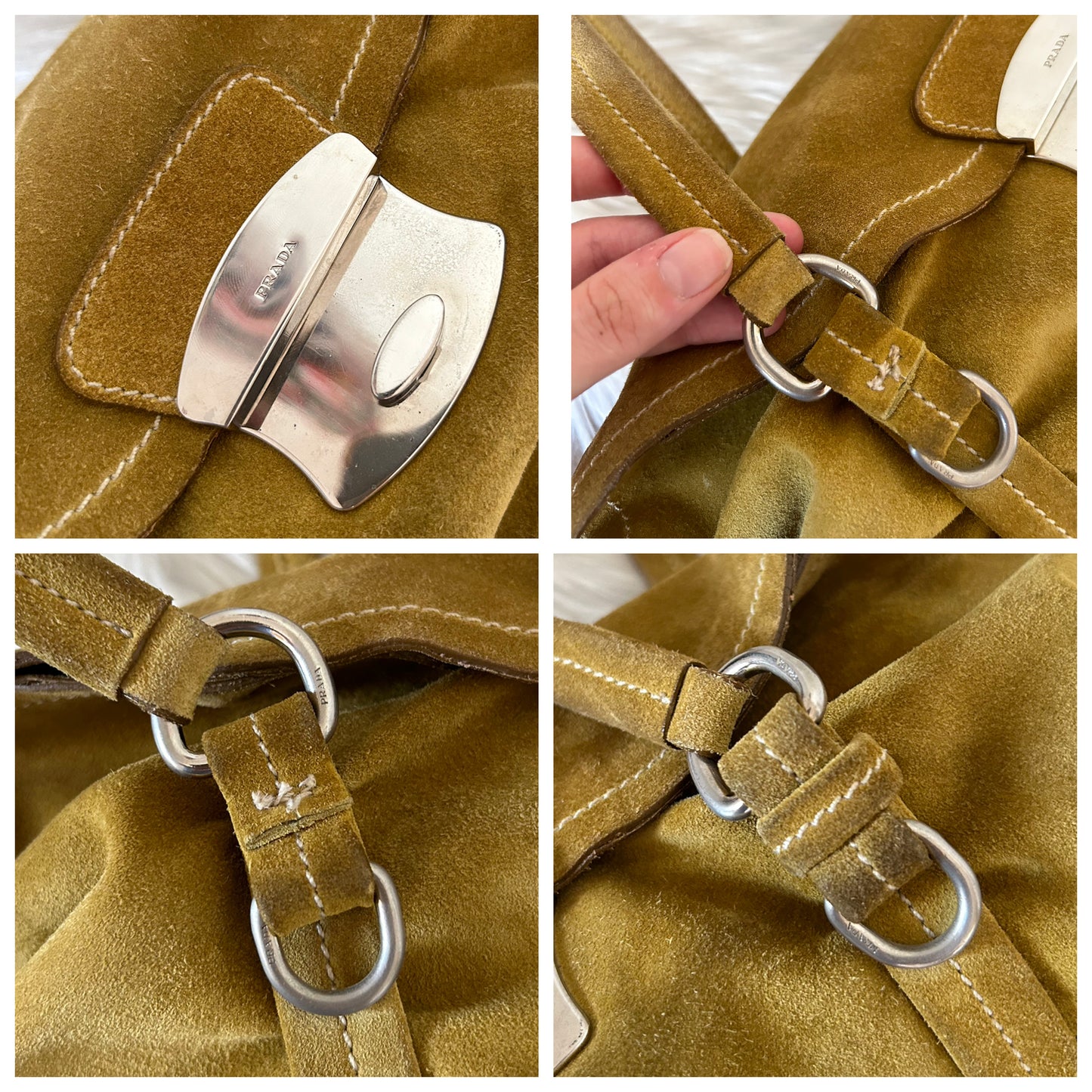 Prada tote in suede