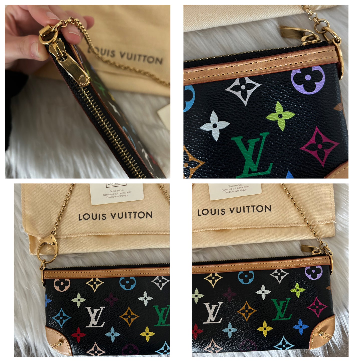 Louis Vuitton x Takashi Murakami pochette vintage