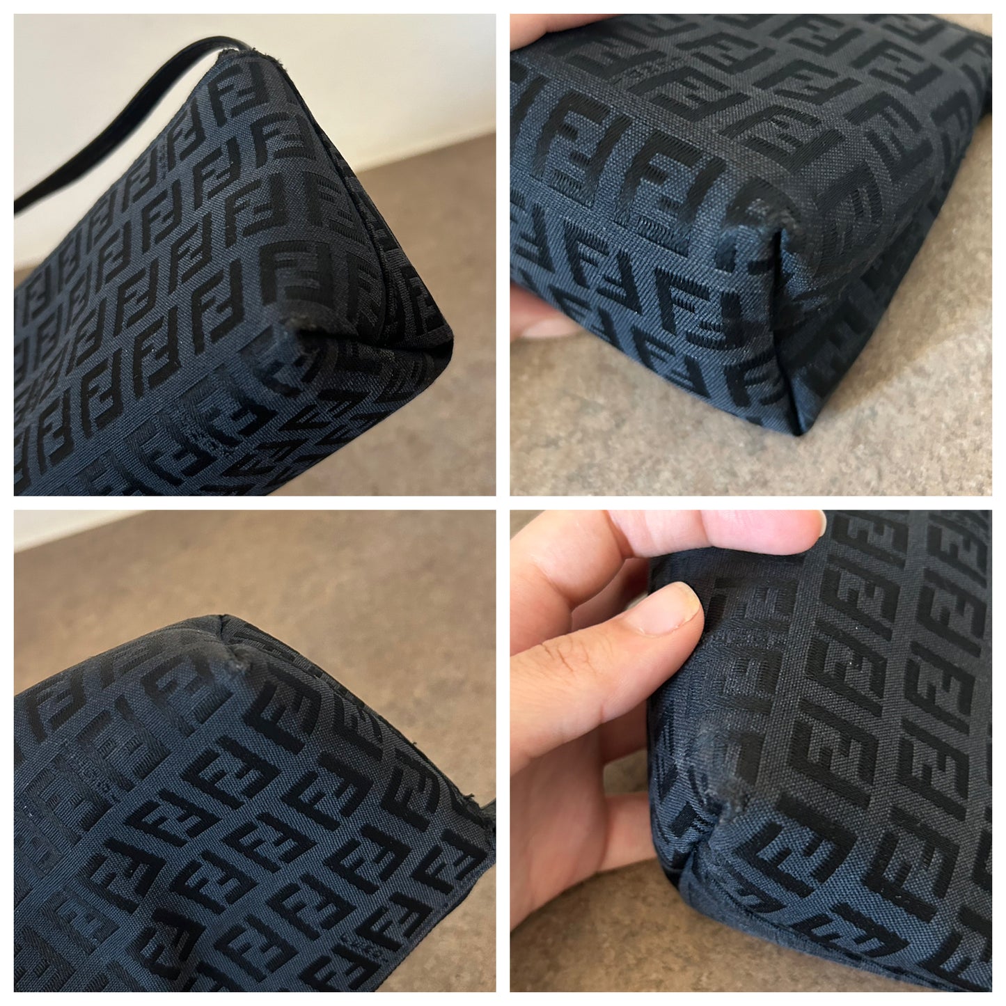 Fendi baguette zucchino nera