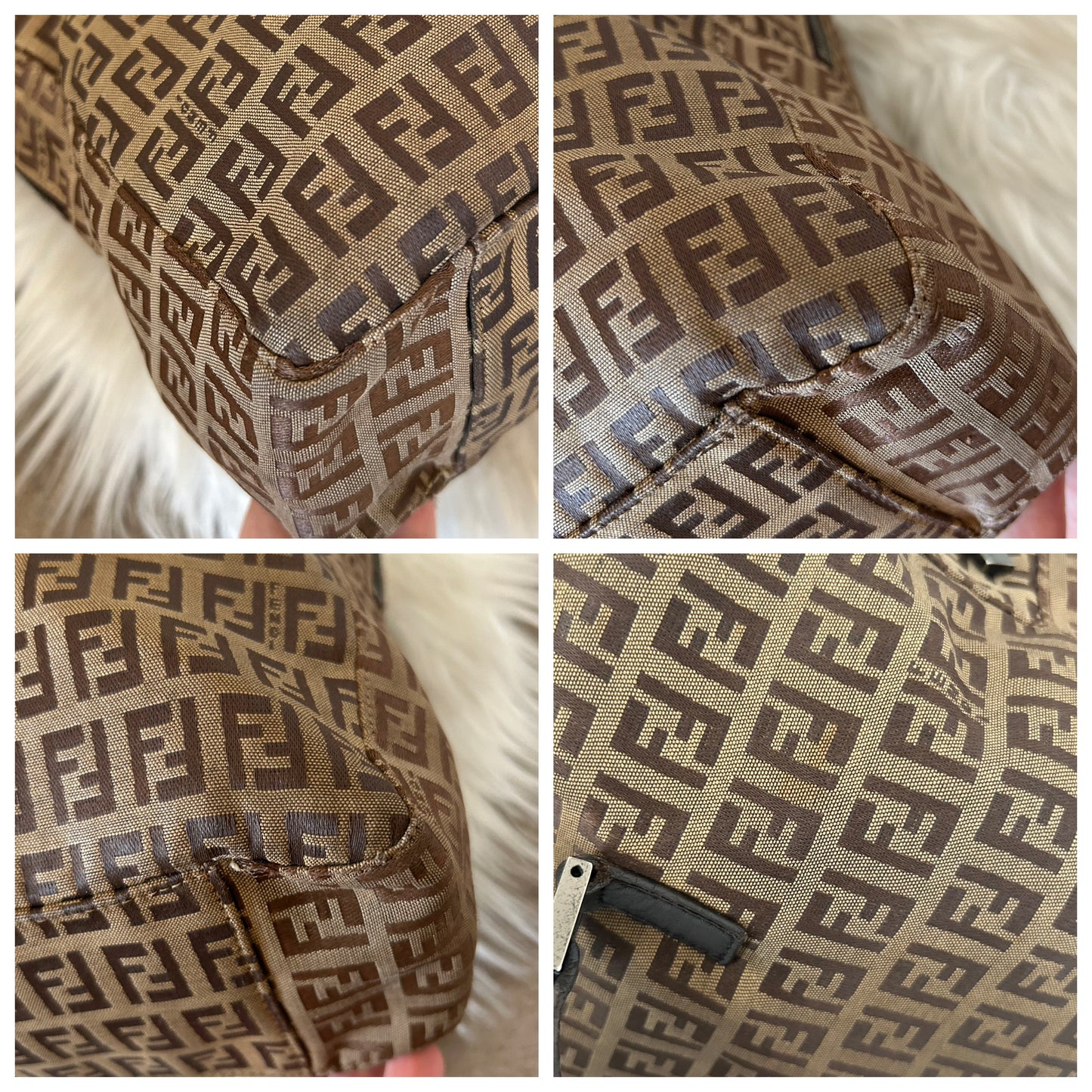 Fendi tote monogram zucchino
