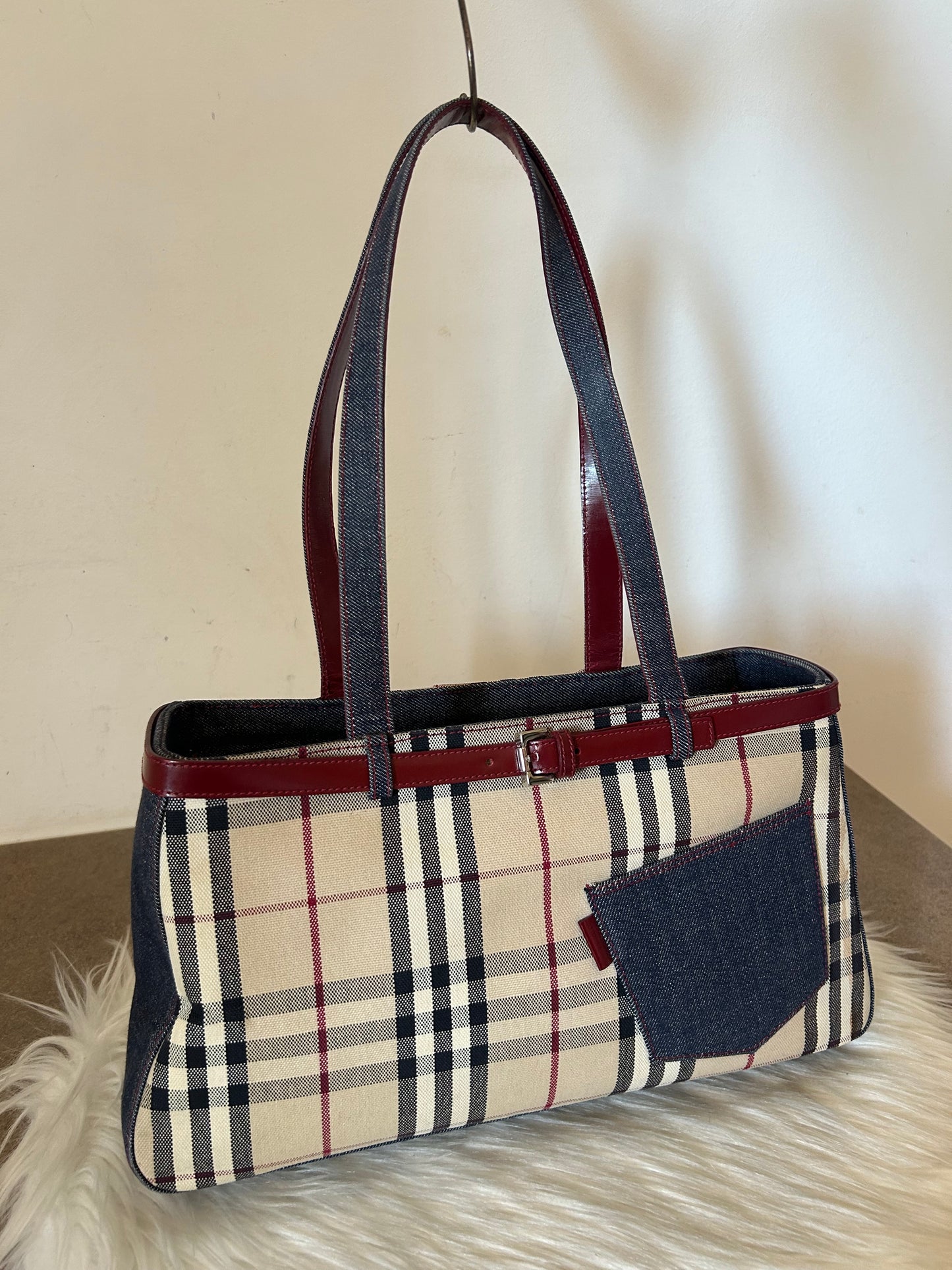 Burberry tote in denim - edizione limitata