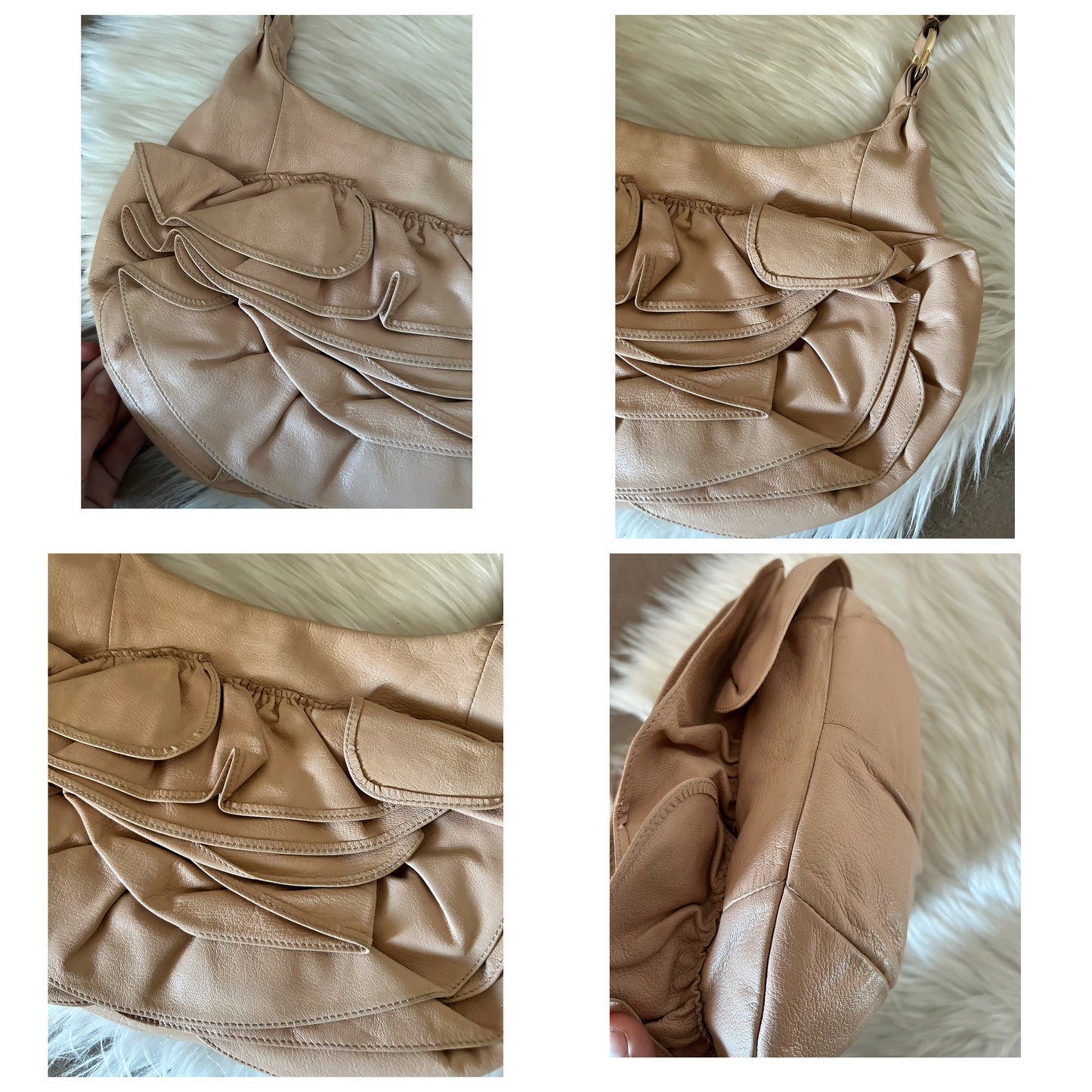 Yves Saint Laurent Djana a rosa in pelle