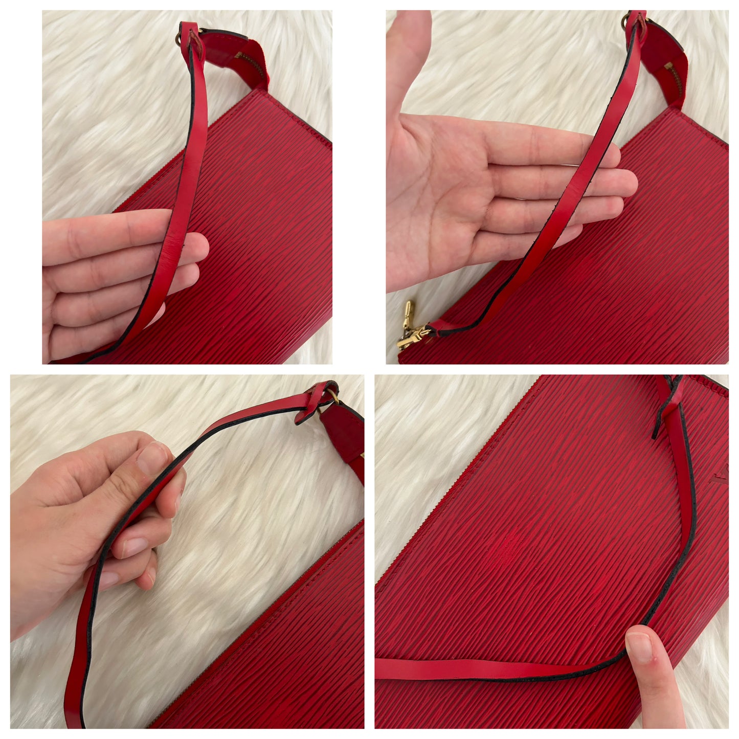 Louis Vuitton Pochette Acccessoire Epi rossa