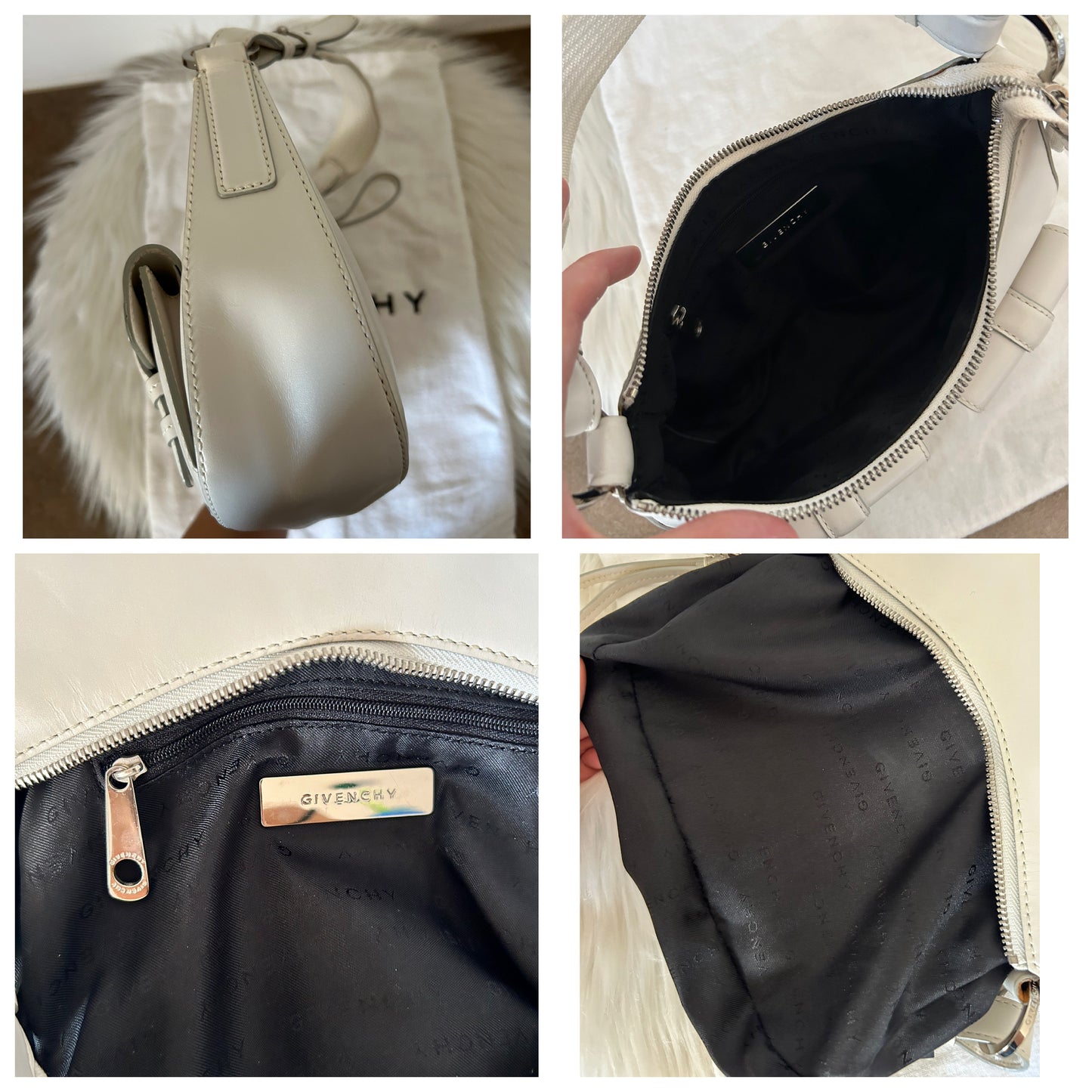 Givenchy borsetta in similpelle bianca