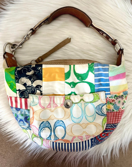 Borsa Coach vintage multicolor