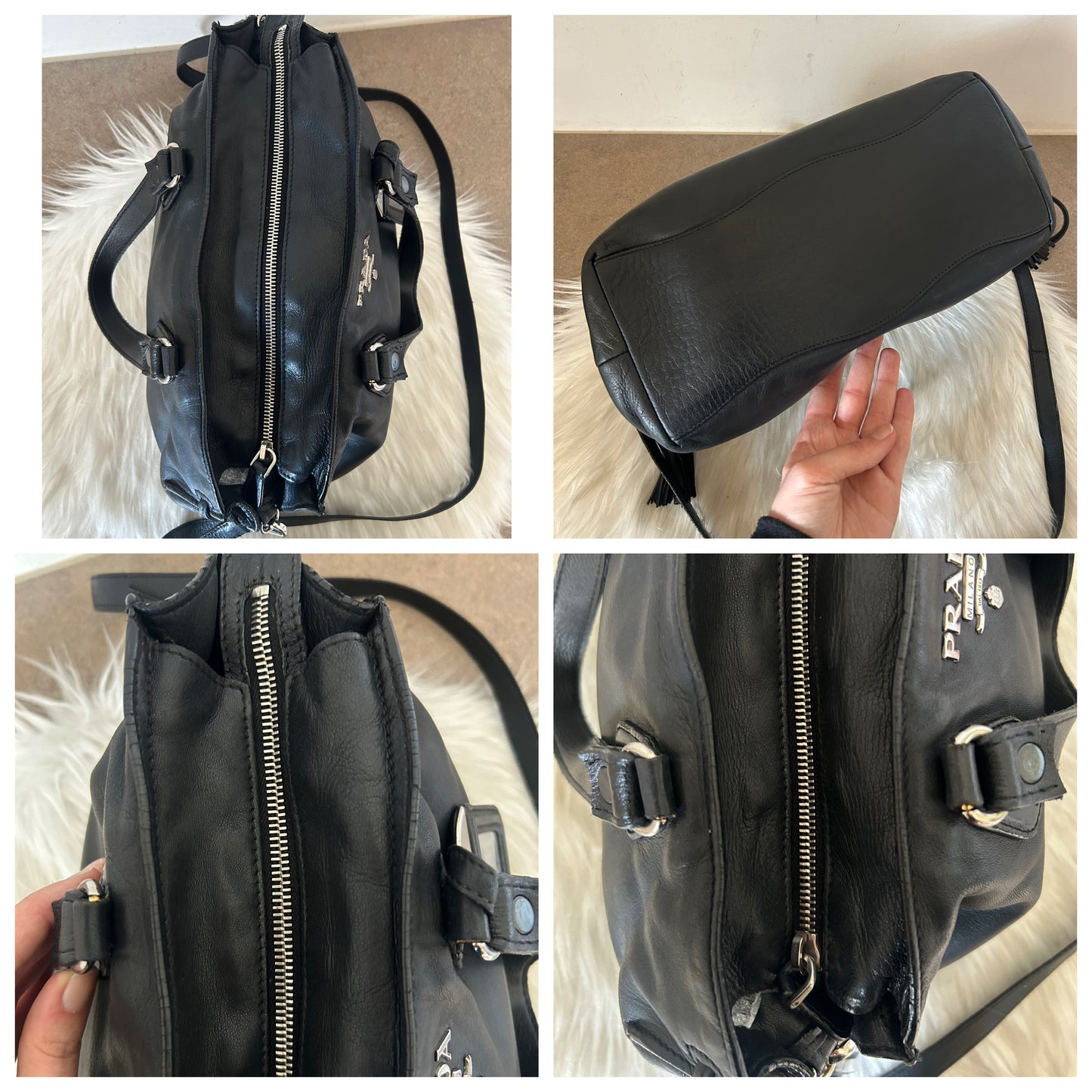 Prada tote in pelle nera