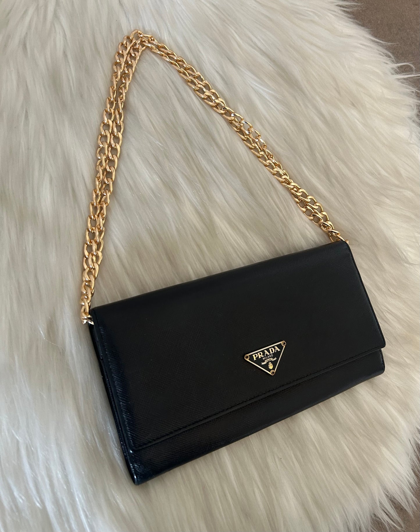 Prada Woc nero in pelle saffiano