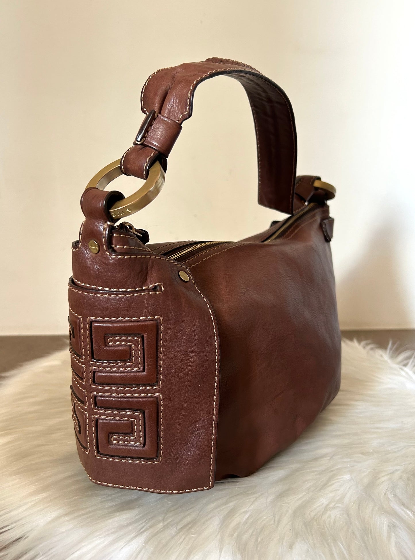Baguette Givenchy in pelle marrone