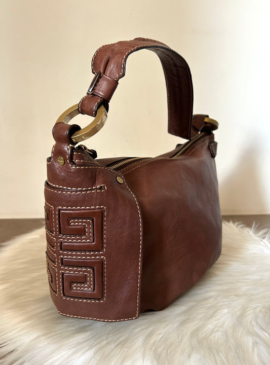 Baguette Givenchy in pelle marrone