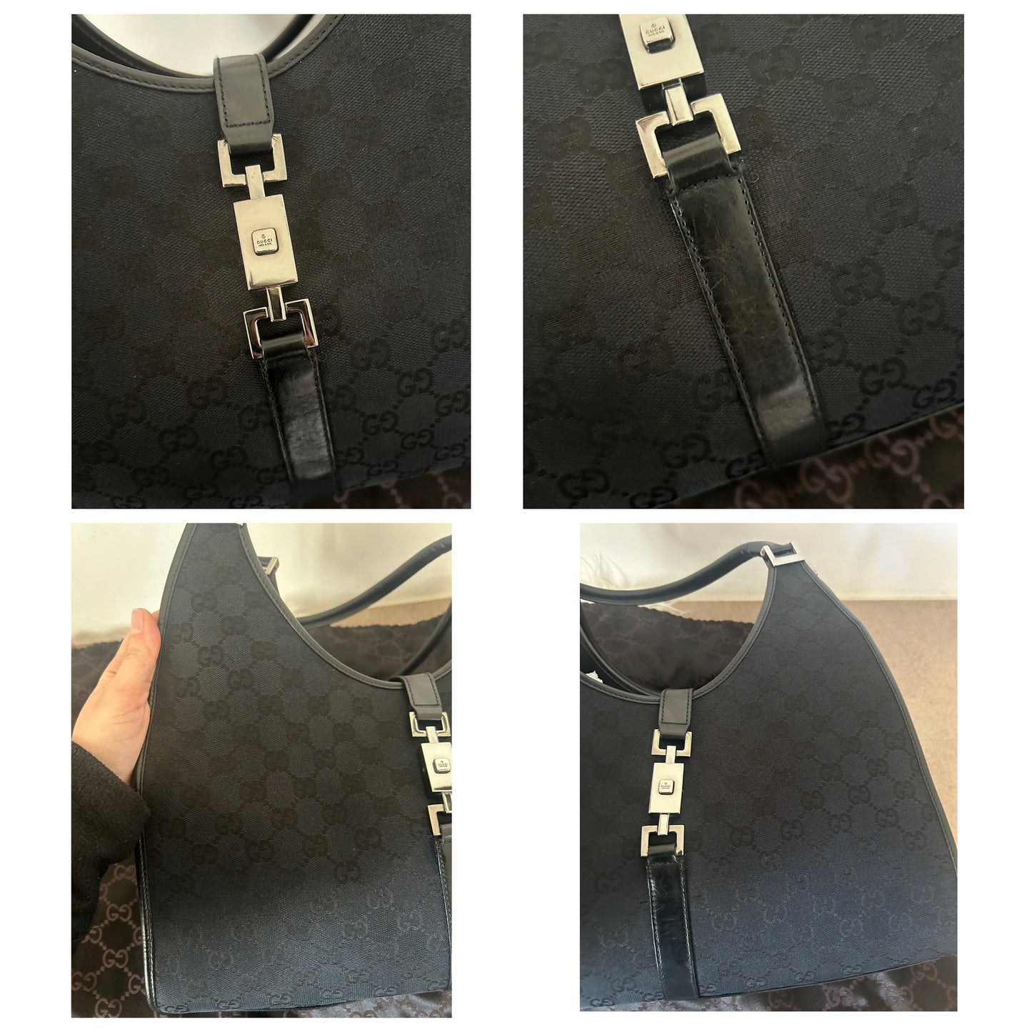Gucci Jackie nera in monogram