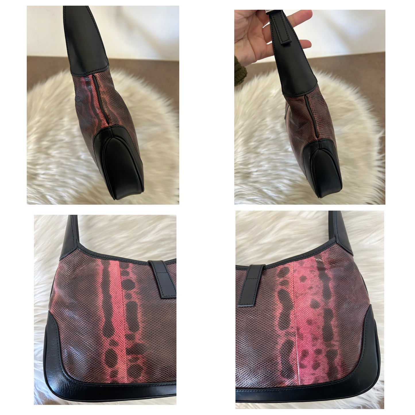 Gucci Jackie mini in pelle di pitone