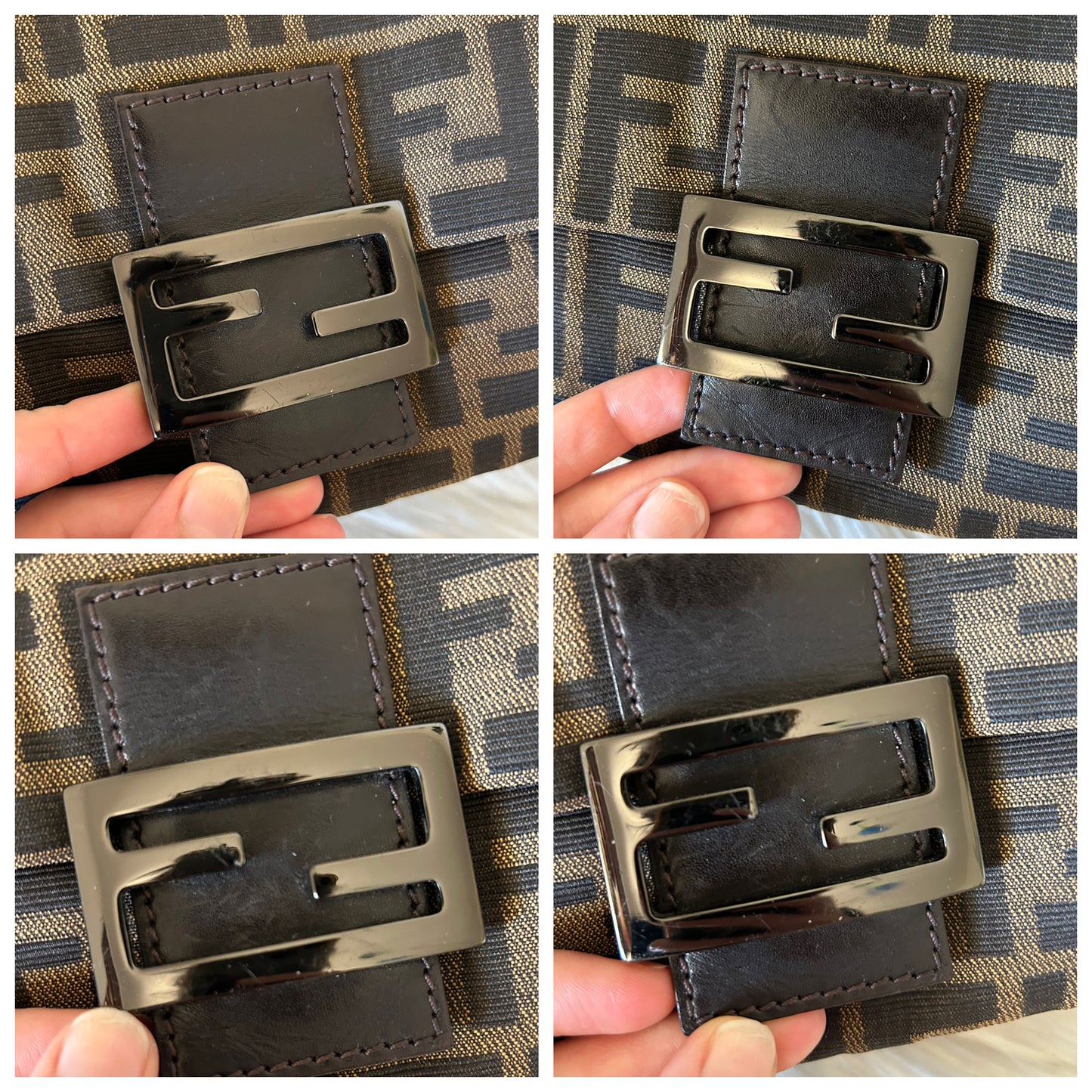 Fendi Mini Mamma Baguette zucca vintage