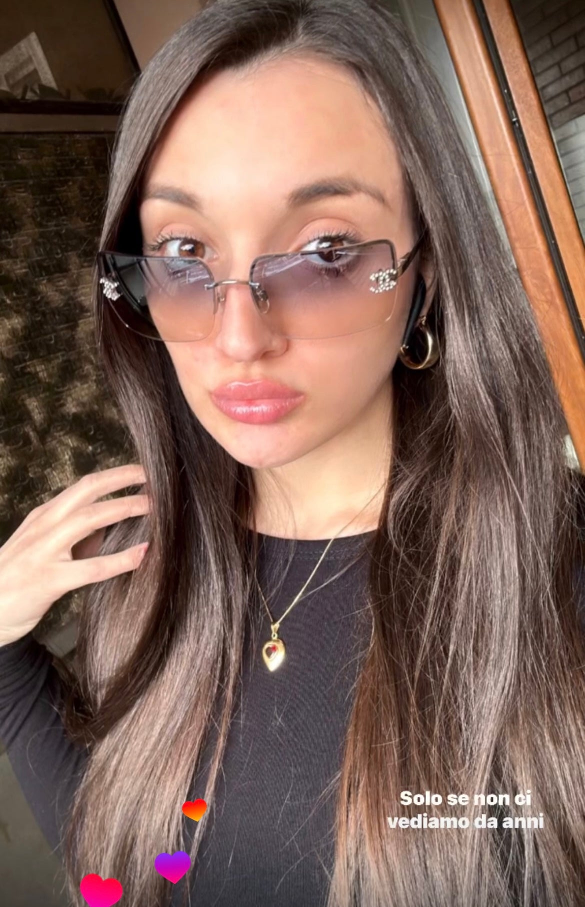 Chanel occhiali da sole con Swarovski vintage full set