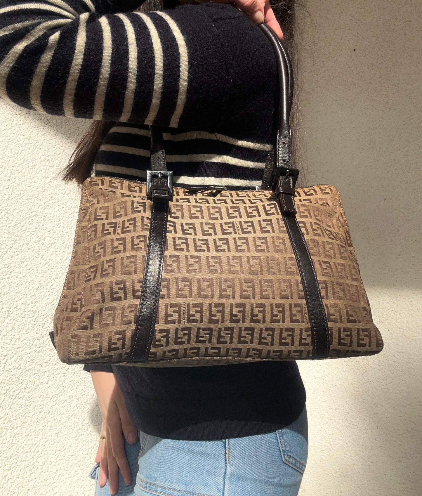 Fendi mini tote zucchino vintage