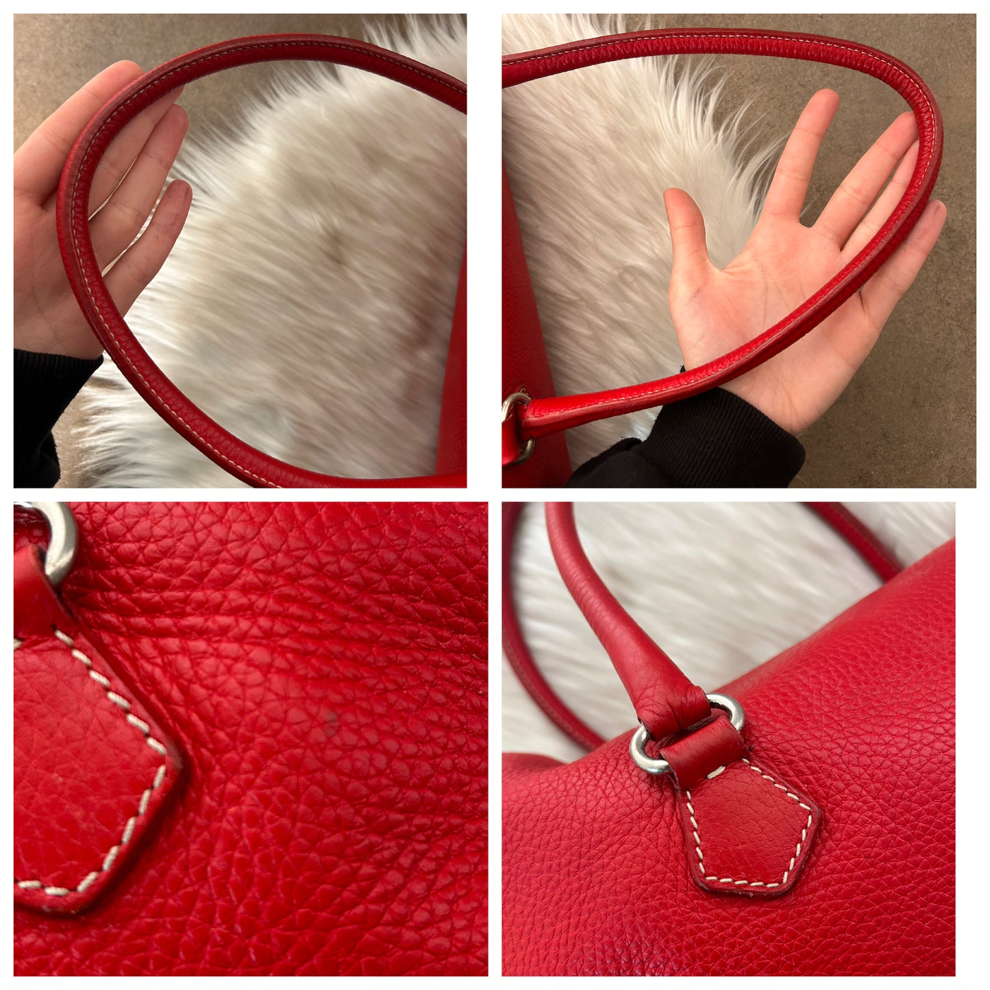 Prada tote in pelle rossa rarissima