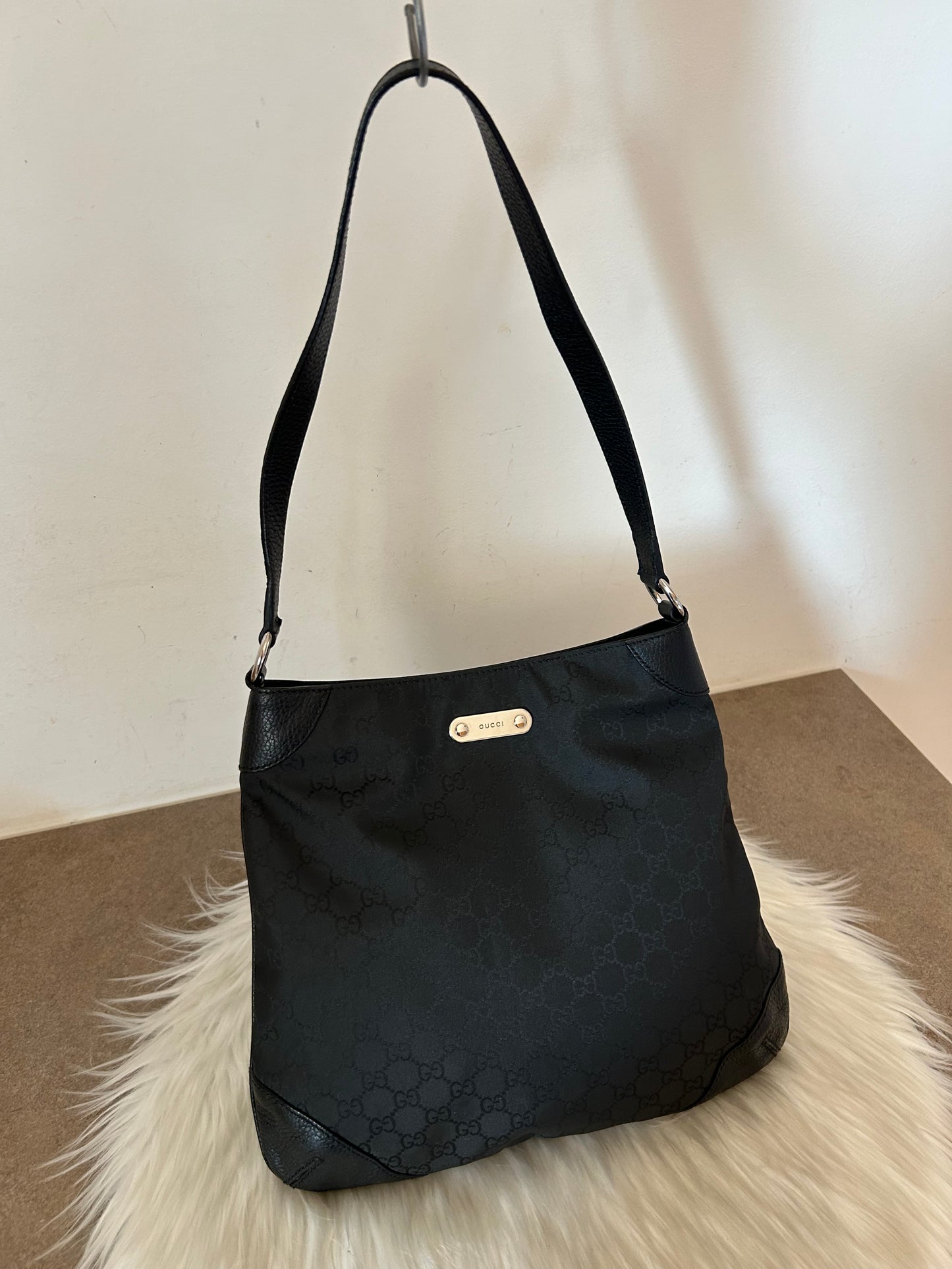 Gucci tote in monogram nera