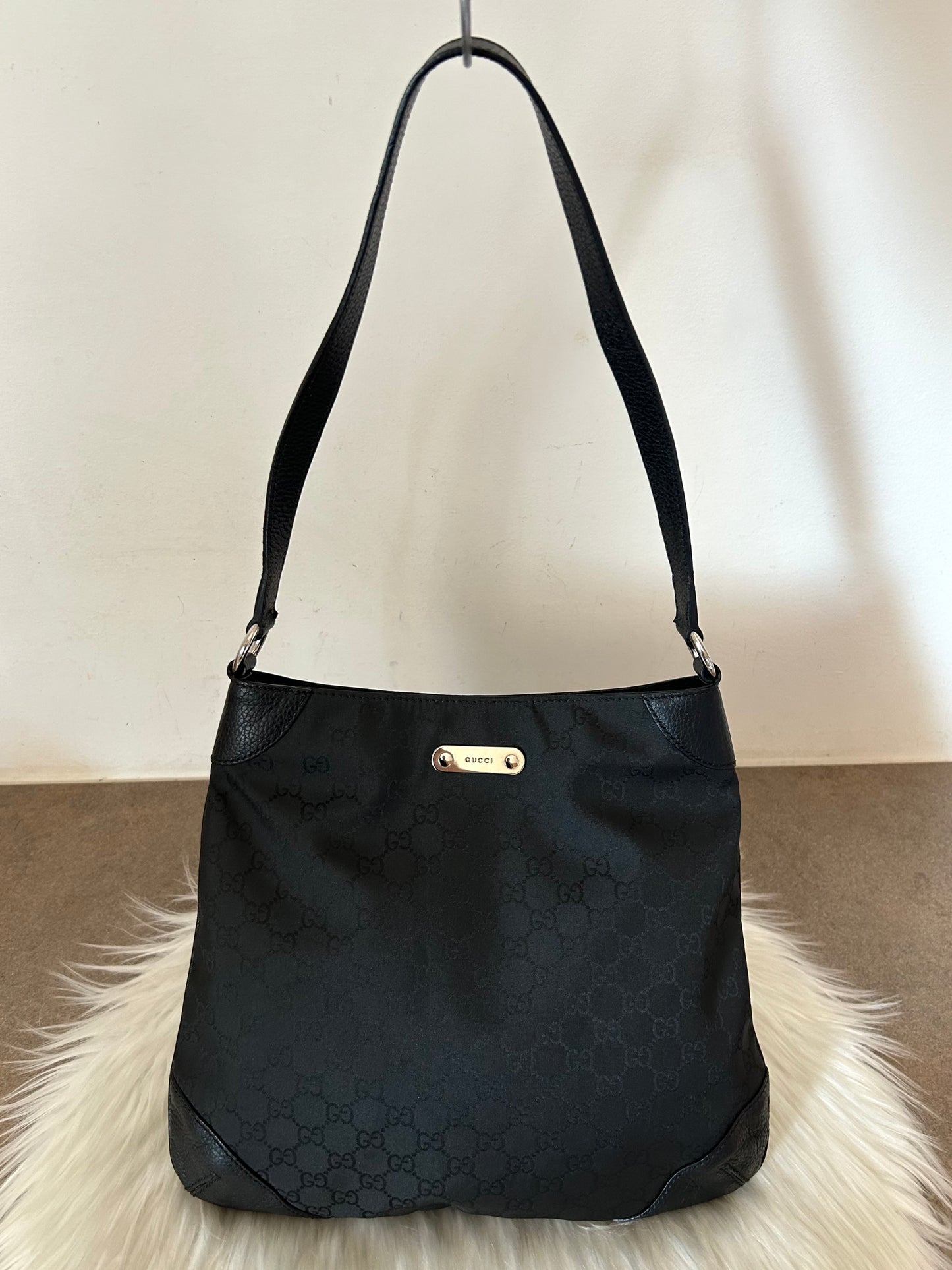 Gucci tote in monogram nera