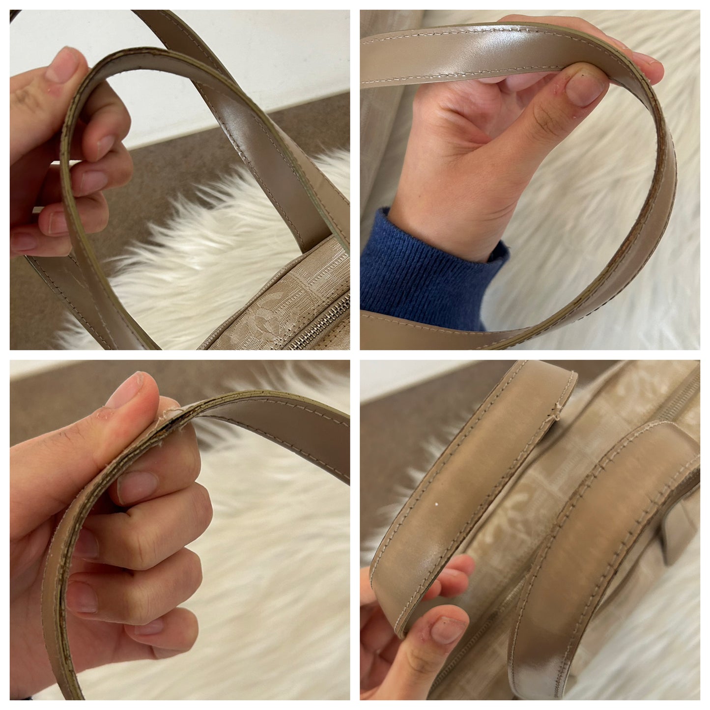 Borsa Chanel modello bowling in tela