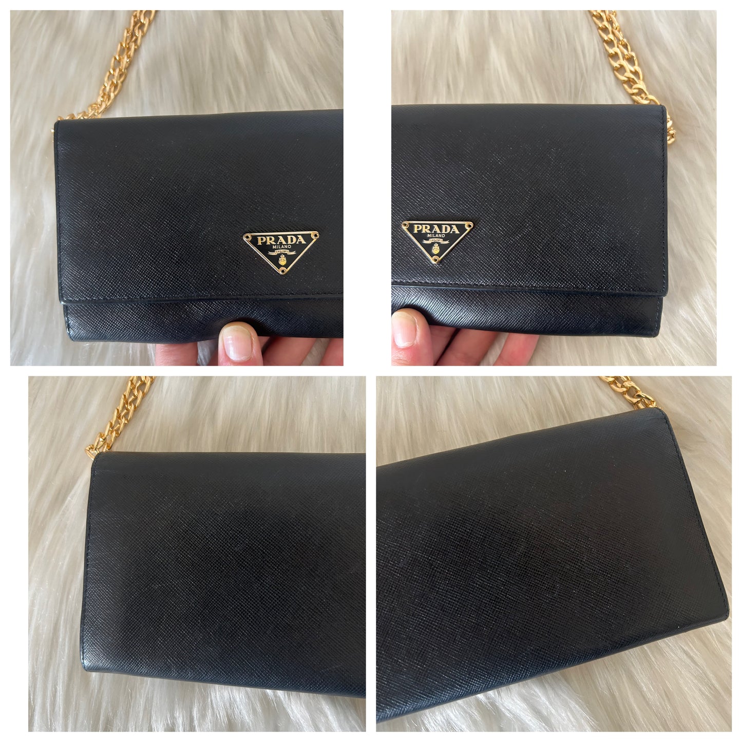 Prada Woc nero in pelle saffiano