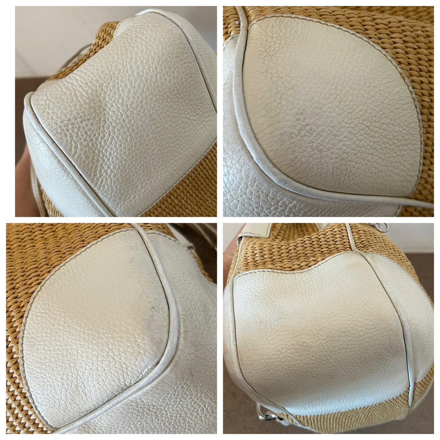 Prada Moon in rafia e pelle