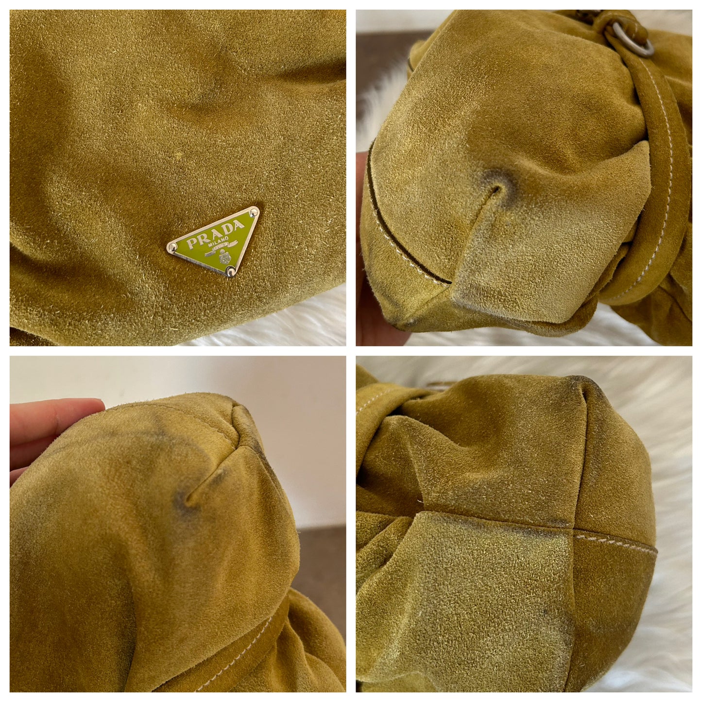 Prada tote in suede