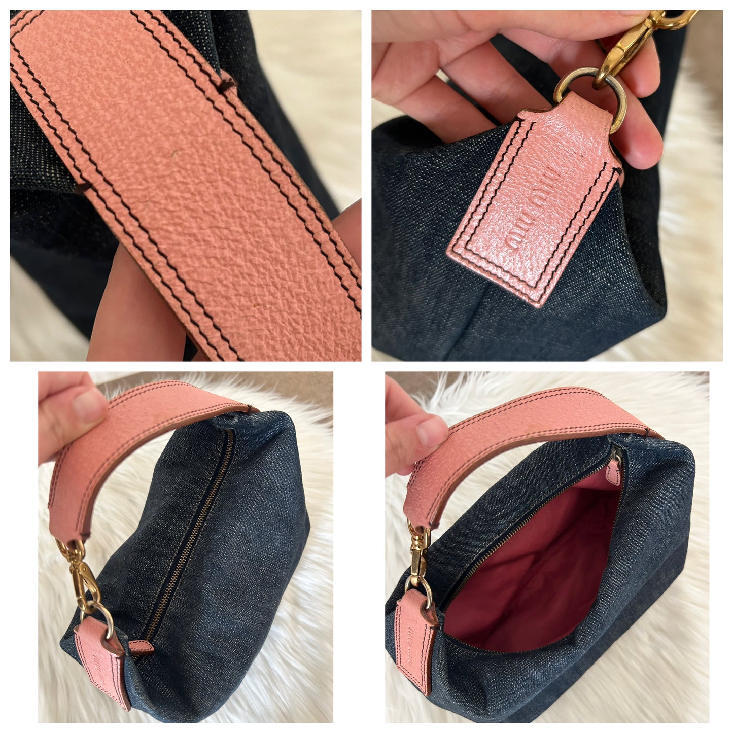 Miu Miu pochette in denim
