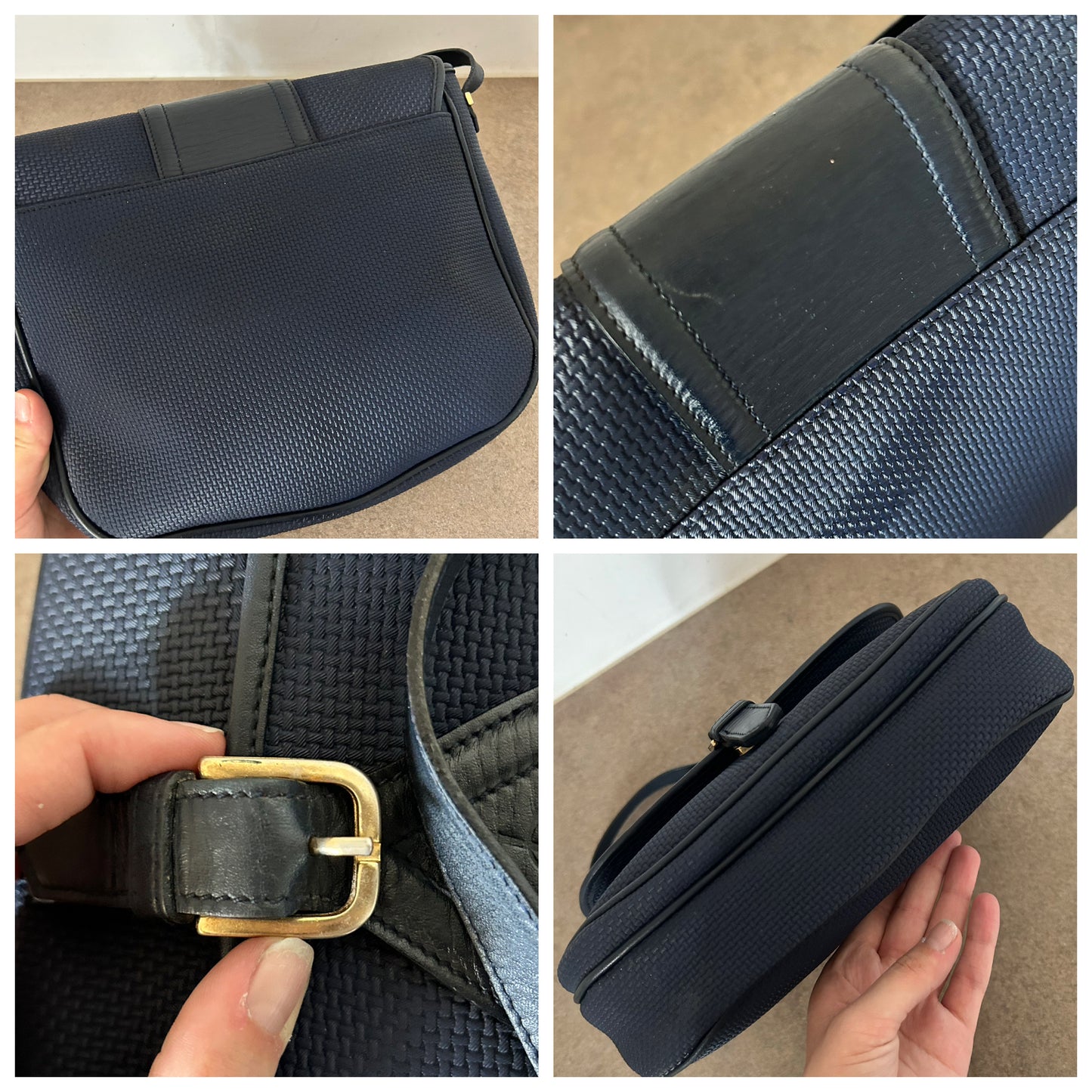 Yves Saint Laurent modello postina blu scuro