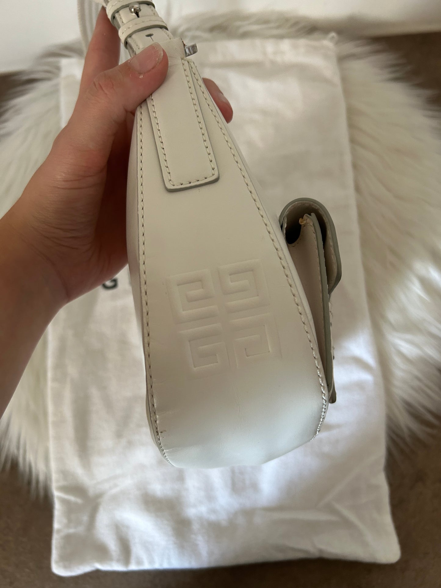 Givenchy borsetta in similpelle bianca