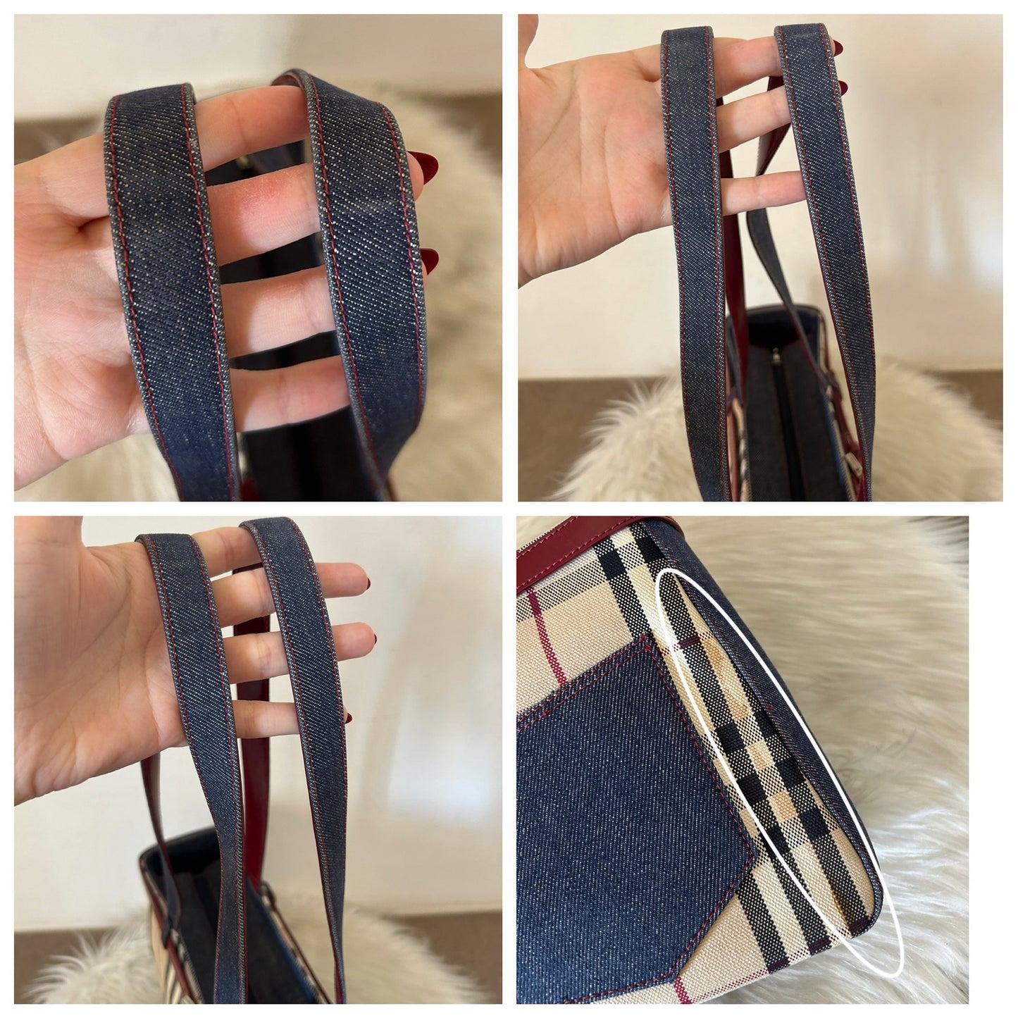 Burberry tote in denim - edizione limitata