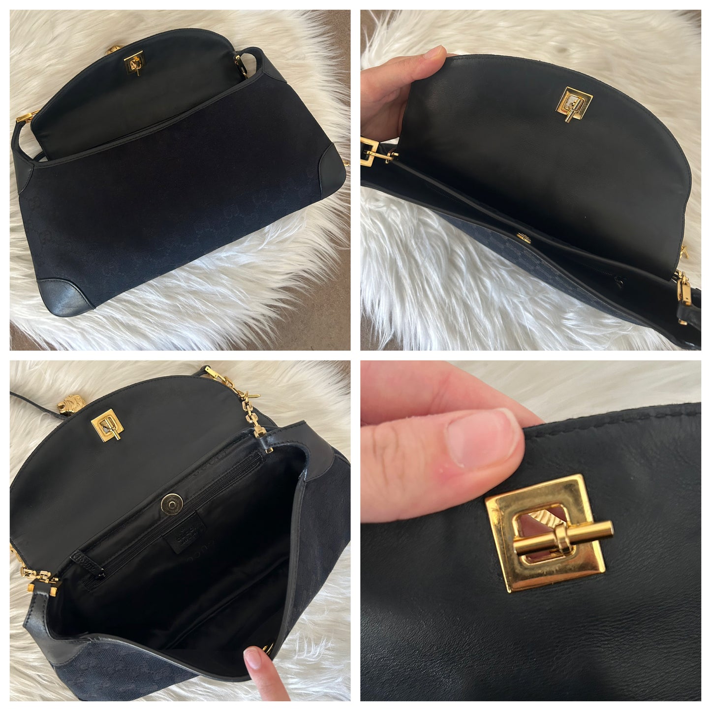 Gucci Jackie vintage con ciondolo tigre