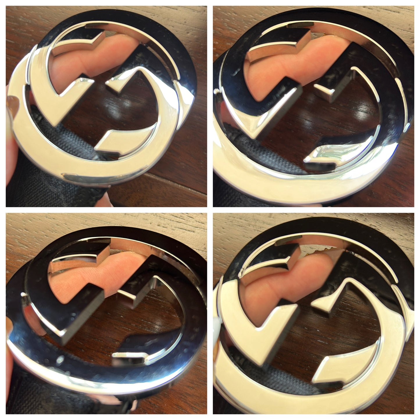 Gucci cintura nera in monogram