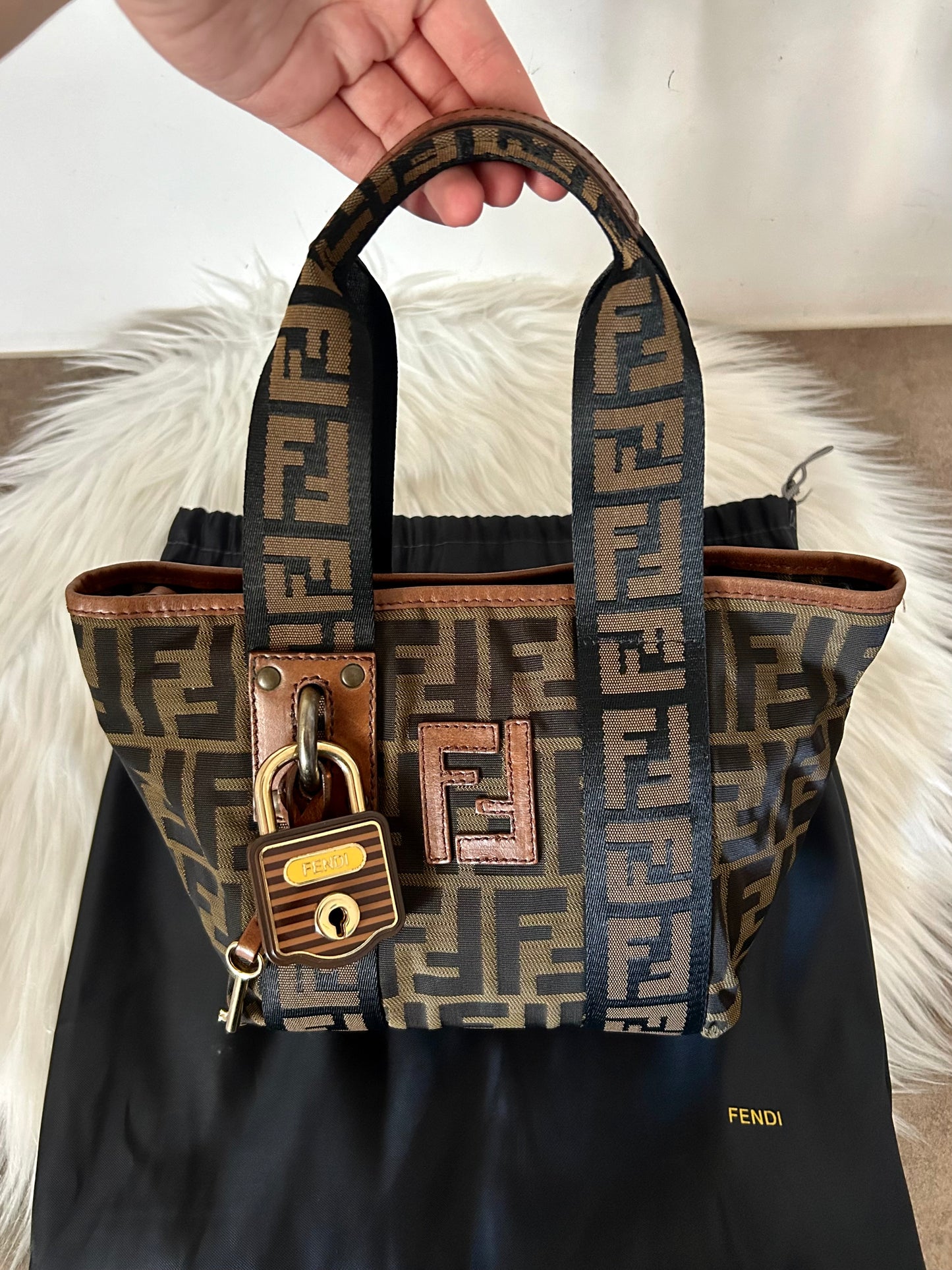 Fendi mini Roll bag zucca