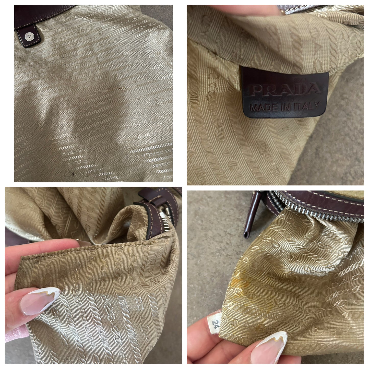 Prada tote bag corda