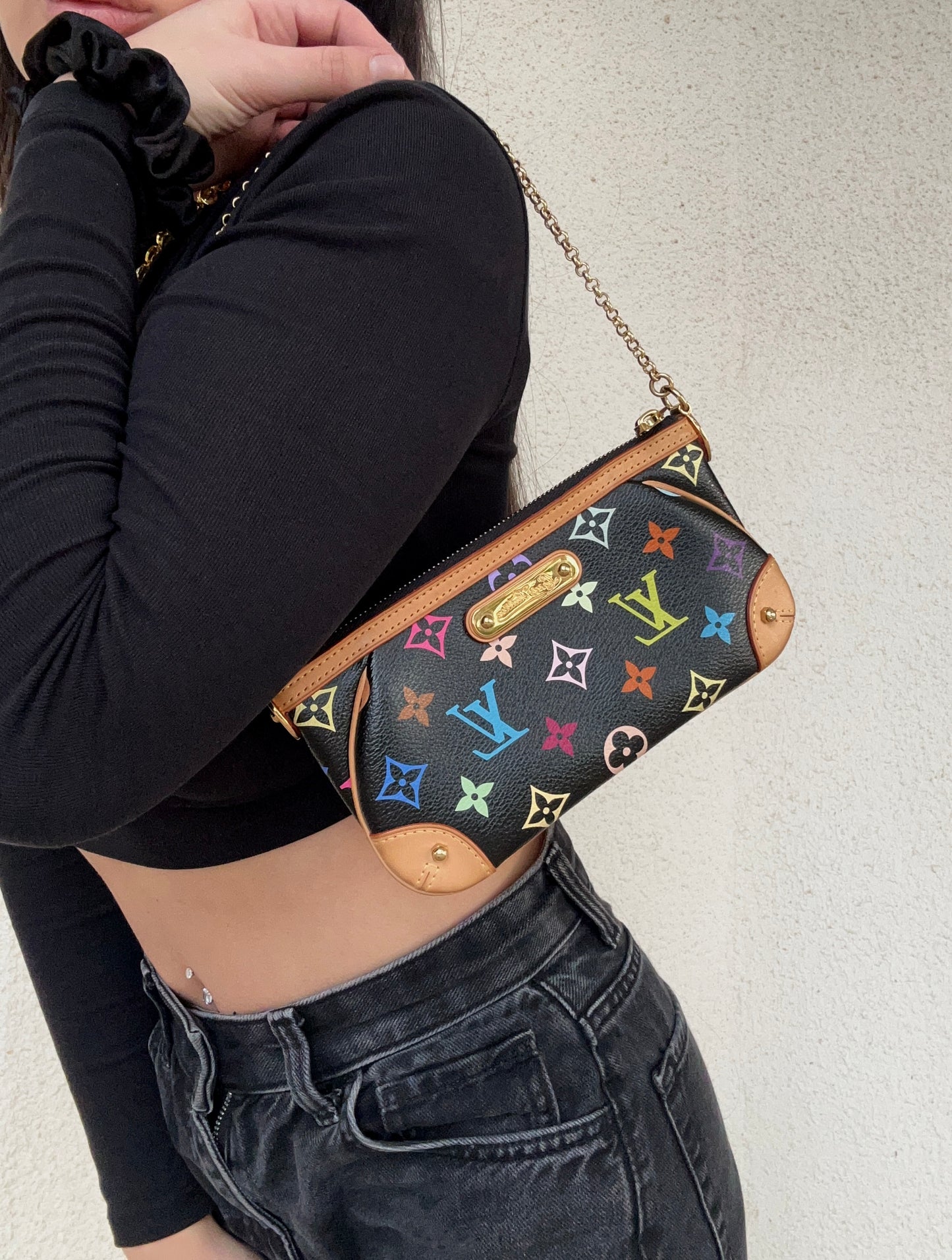 Louis Vuitton x Takashi Murakami pochette vintage