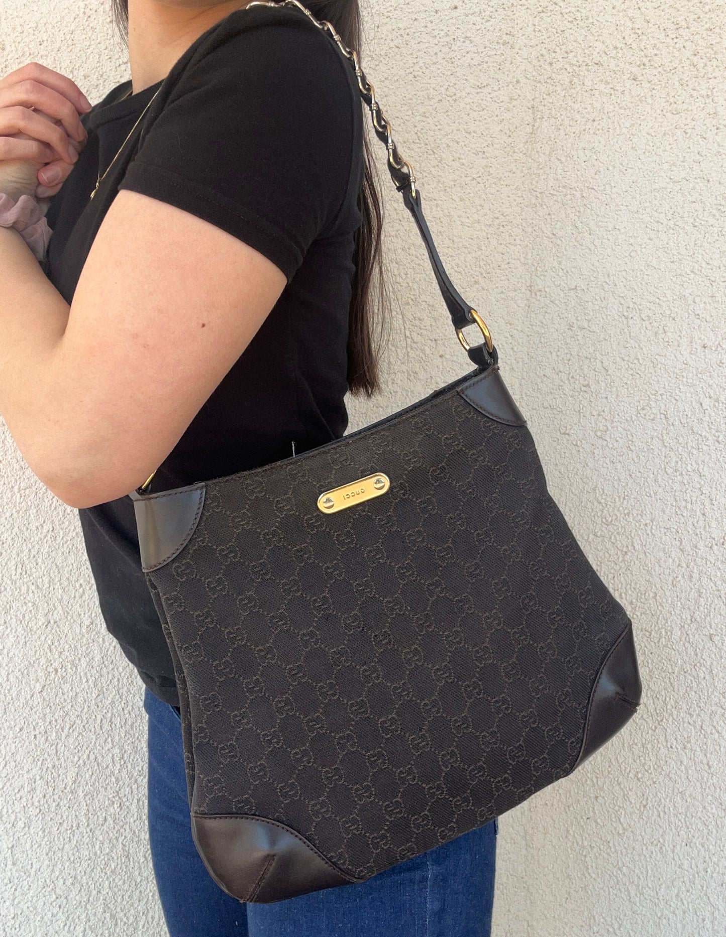 Gucci tote monogram in denim