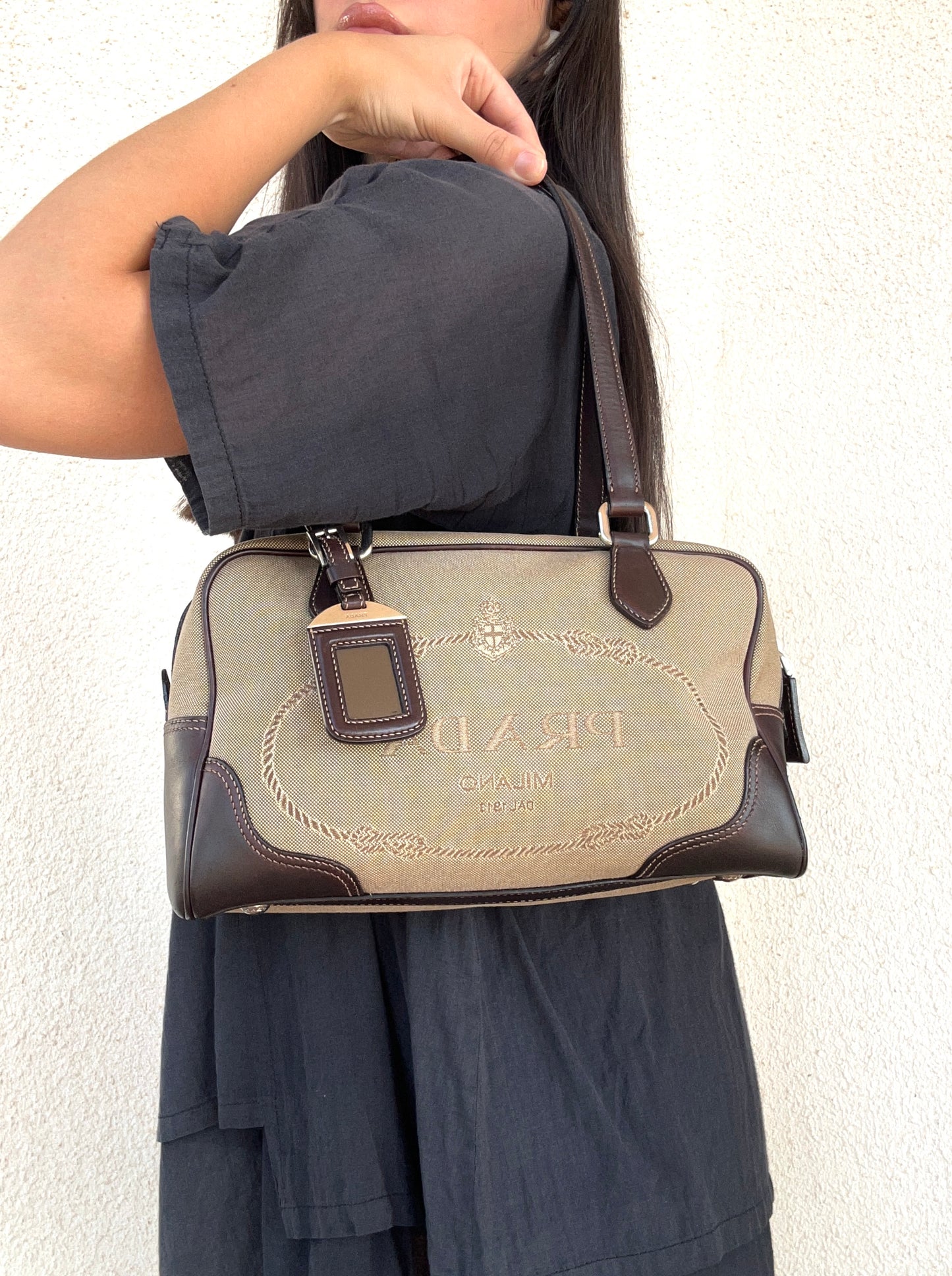 Prada bauletto con dust bag e cartellini