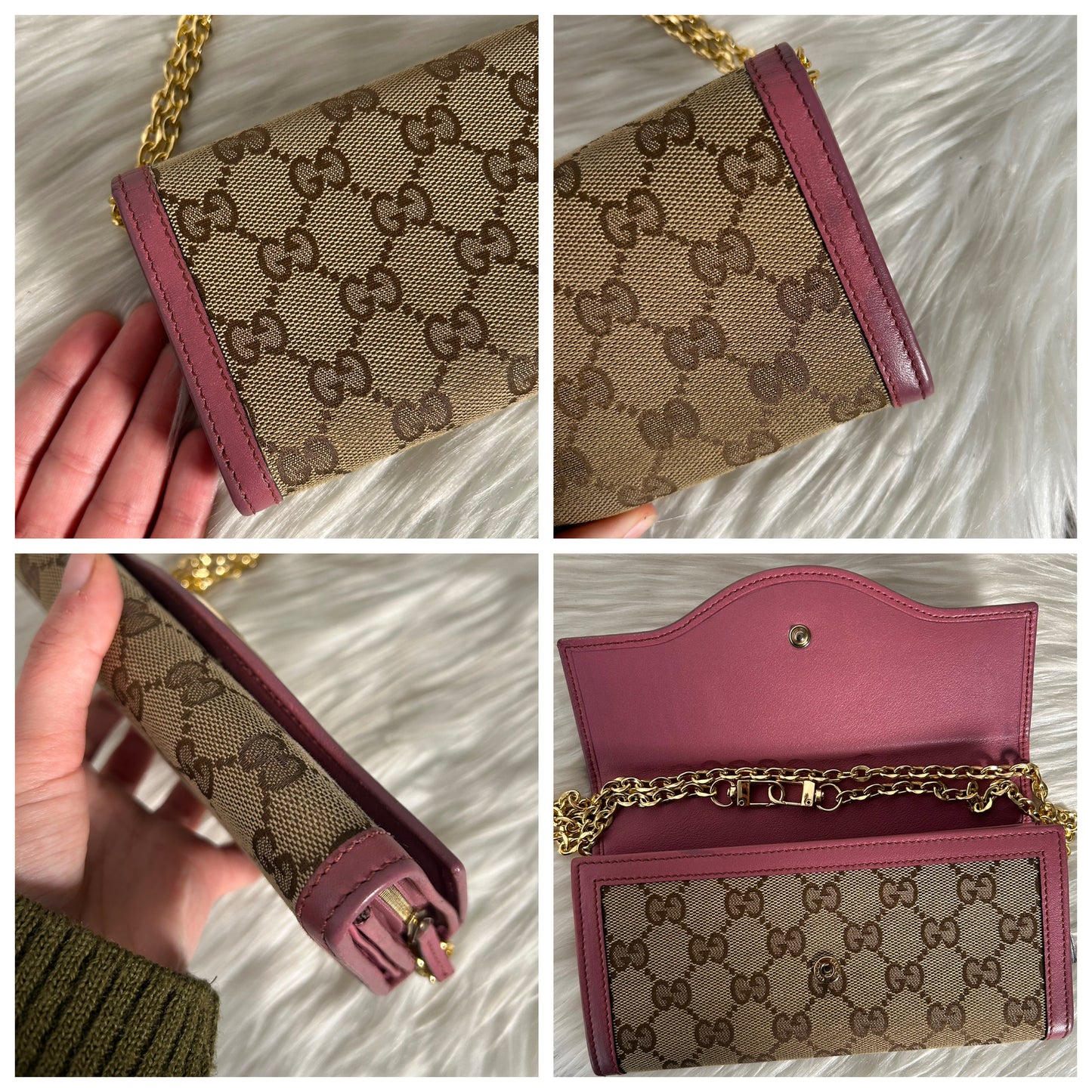 Wallet on Chain Gucci in monogram