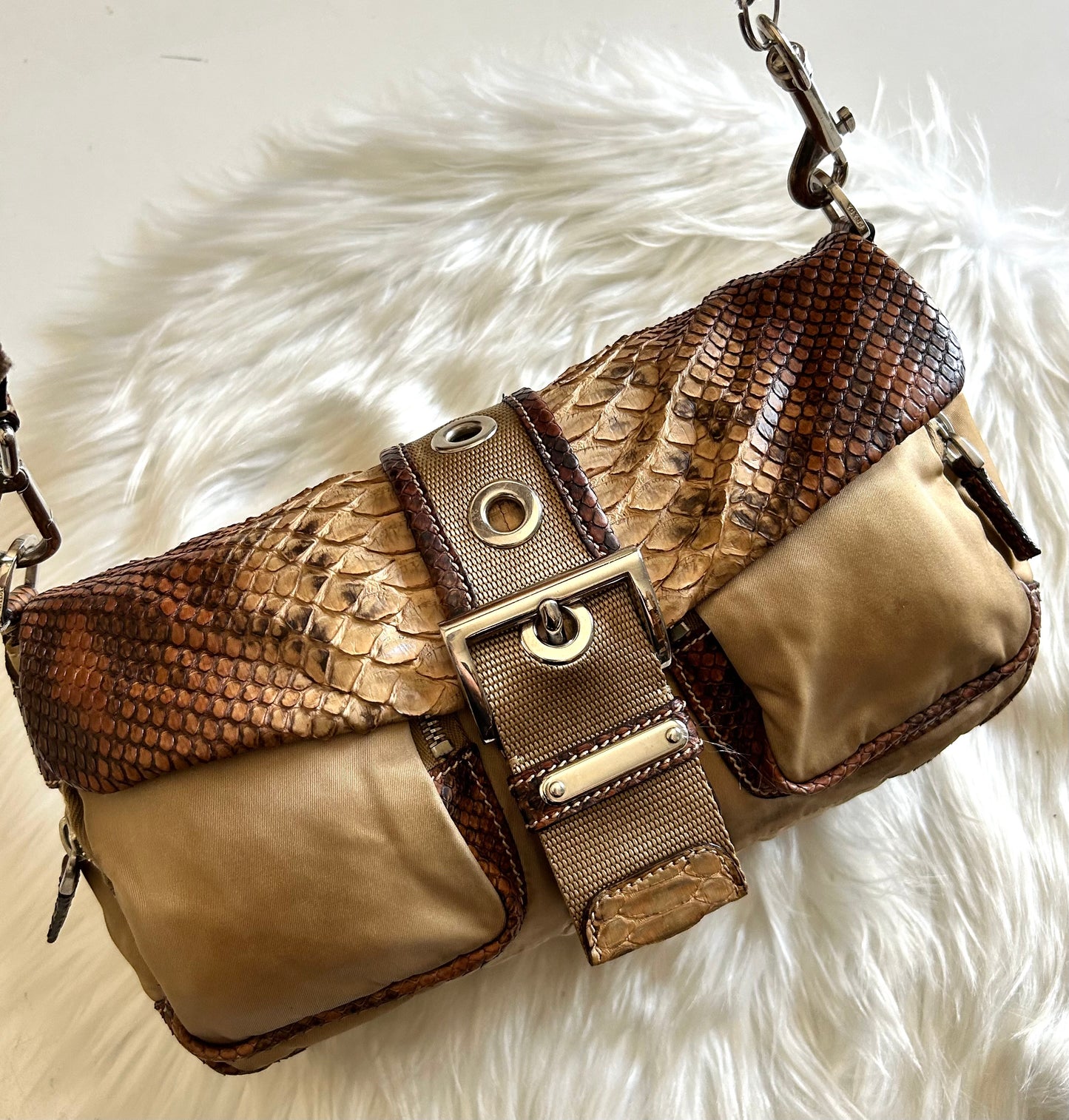 Borsa Prada in vero pitone