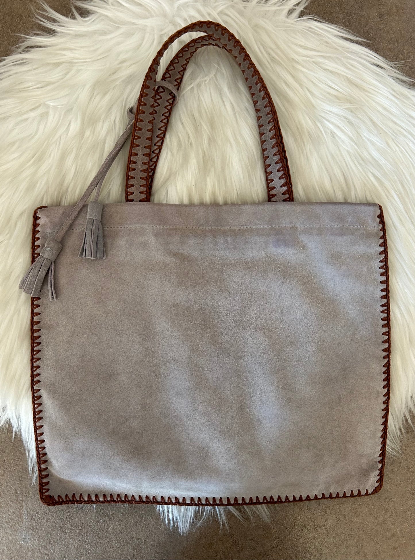 Prada tote in suede