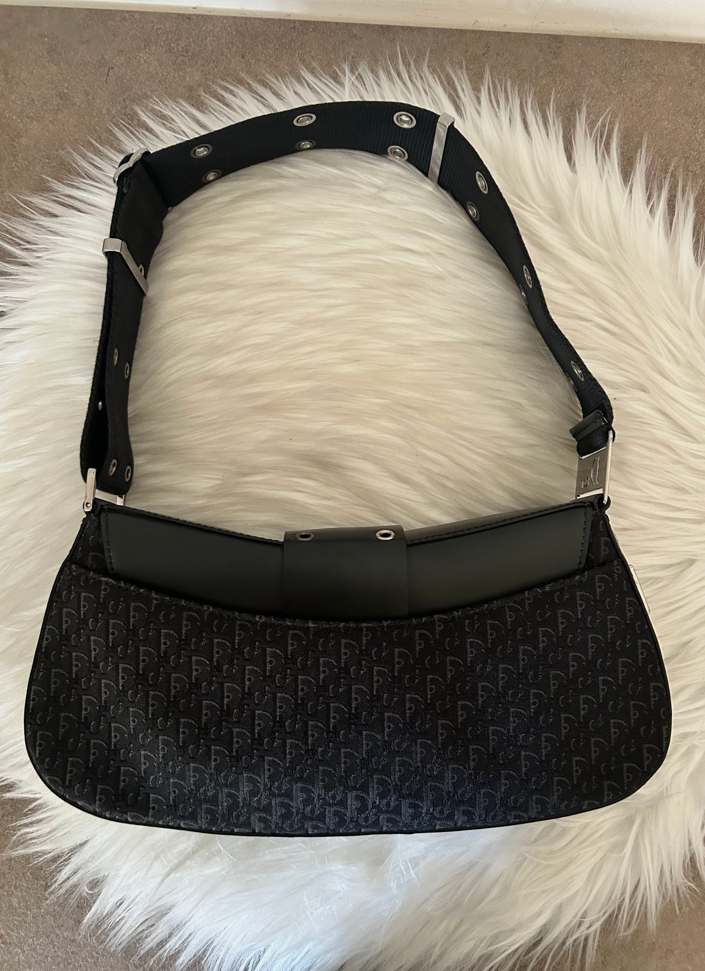 Dior Columbus vintage in monogram nera