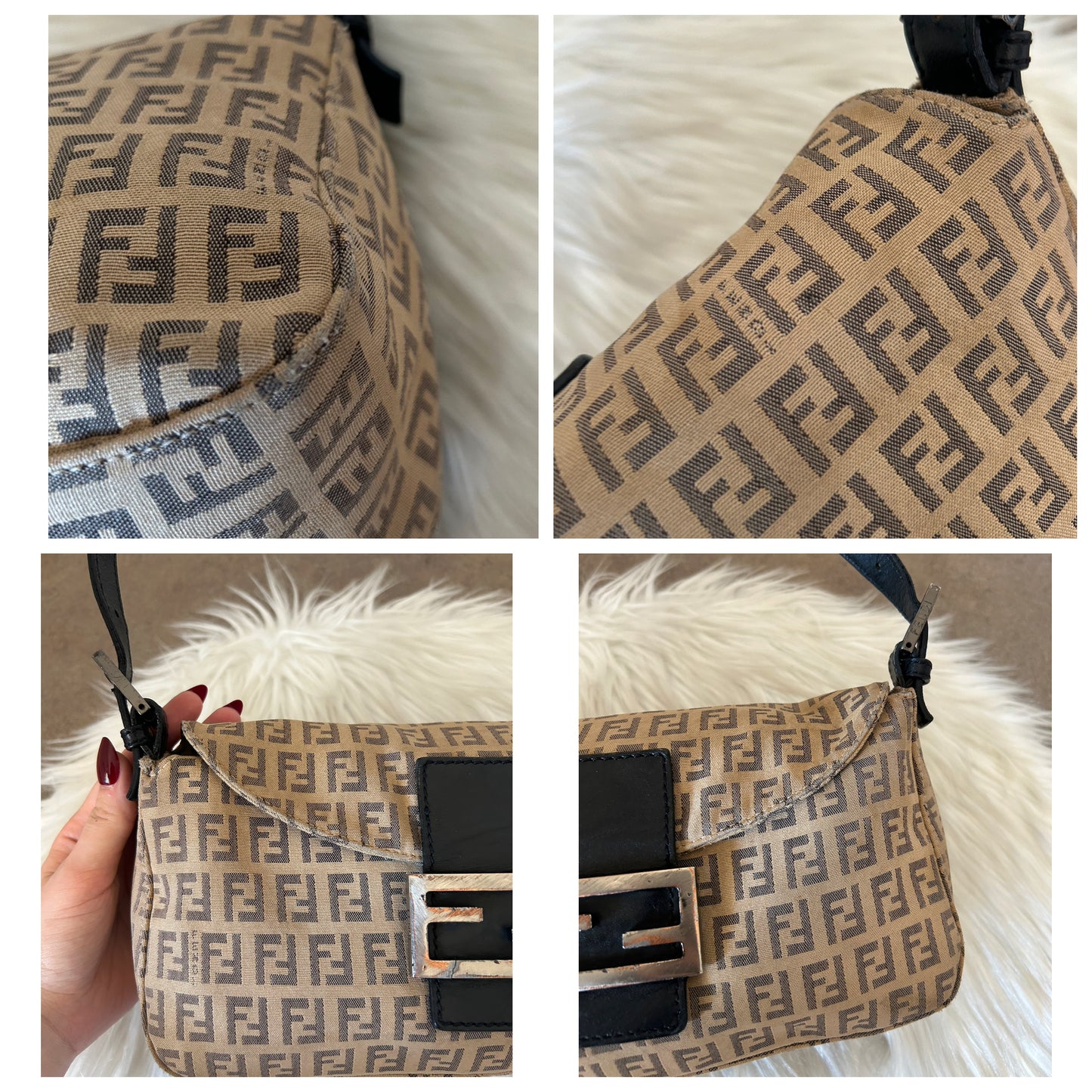 Fendi Baguette monogram zucchino