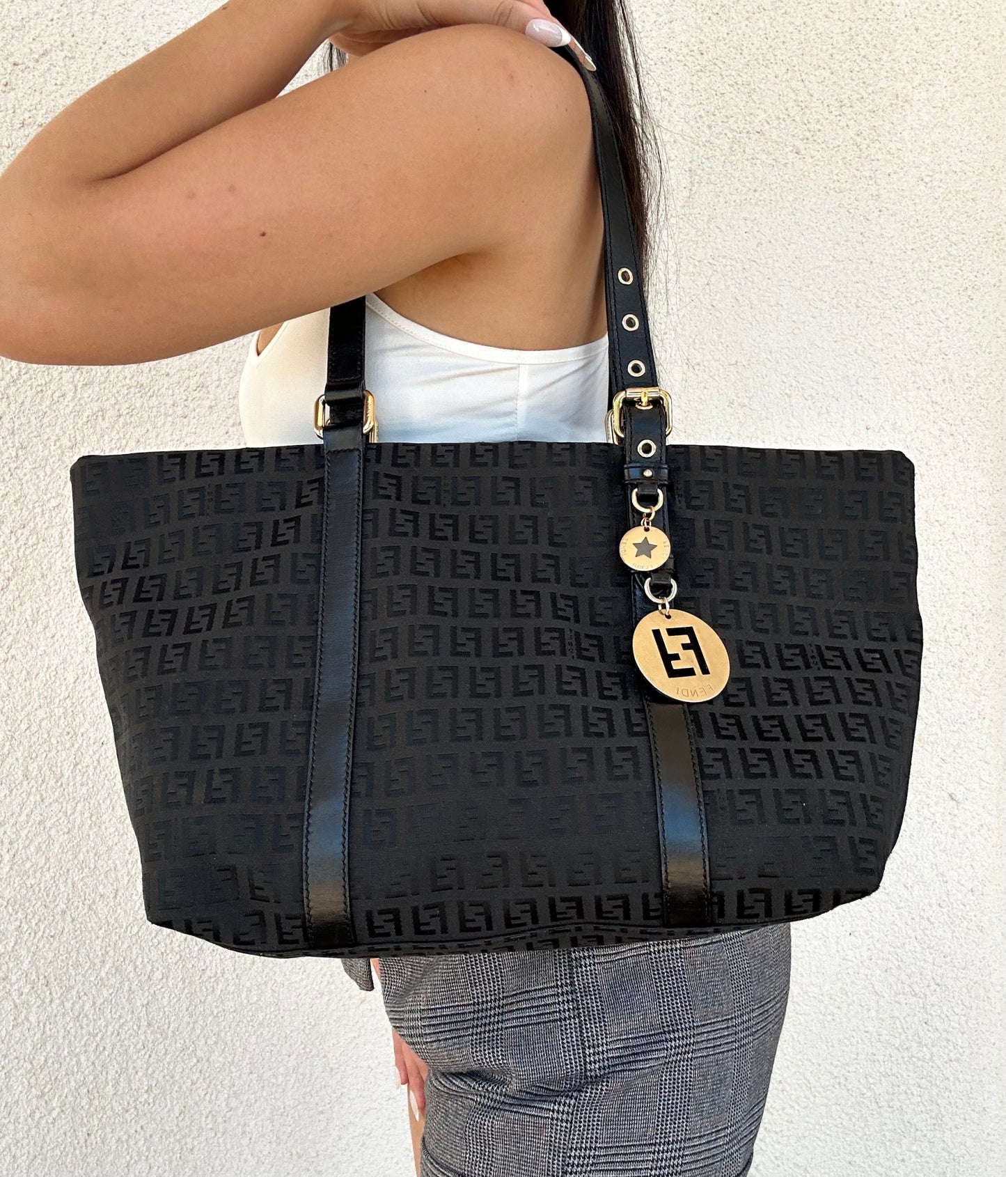 Fendi Roll Bag in monogram zucchino