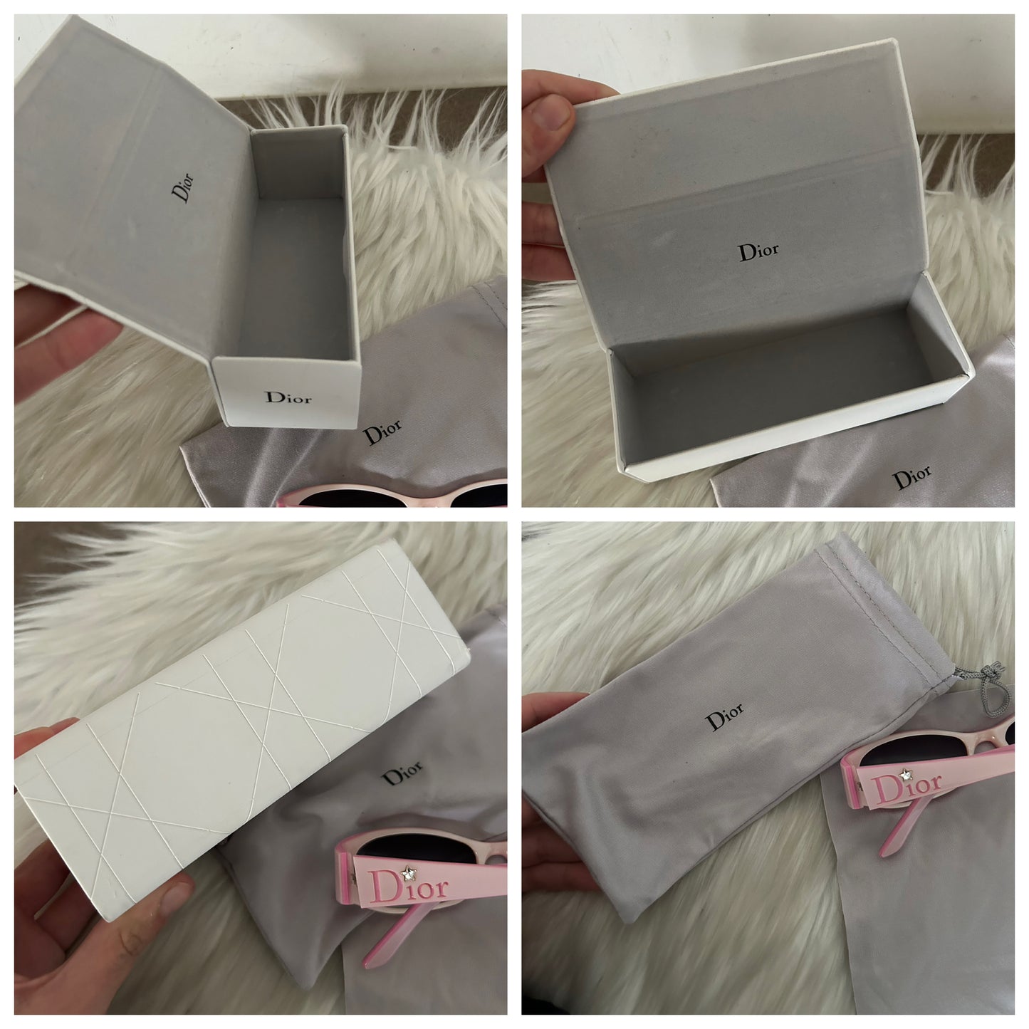 Dior occhiali da sole rosa con stellina