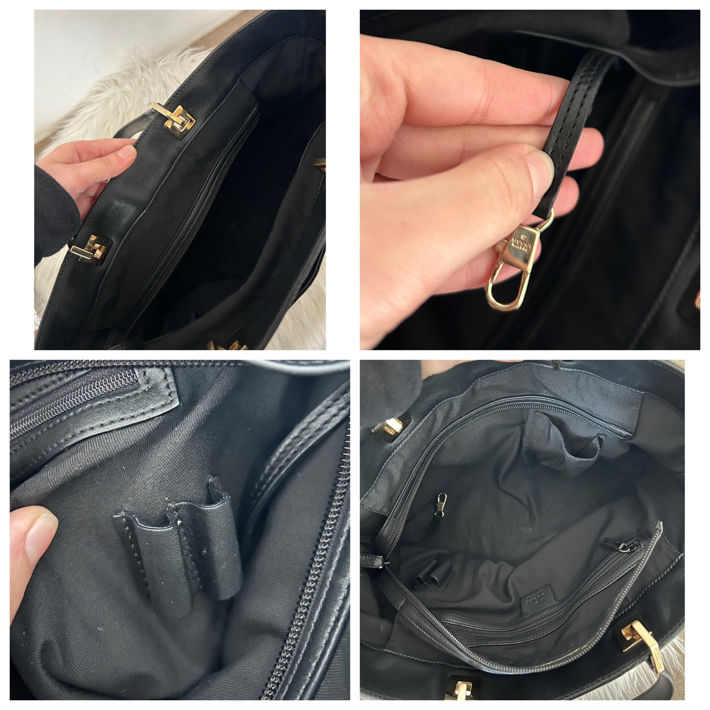 Gucci Jackie nera in monogram