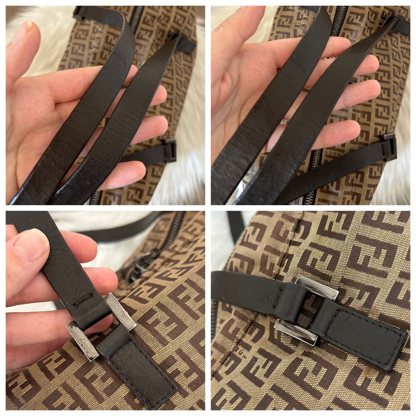 Fendi tote monogram zucchino