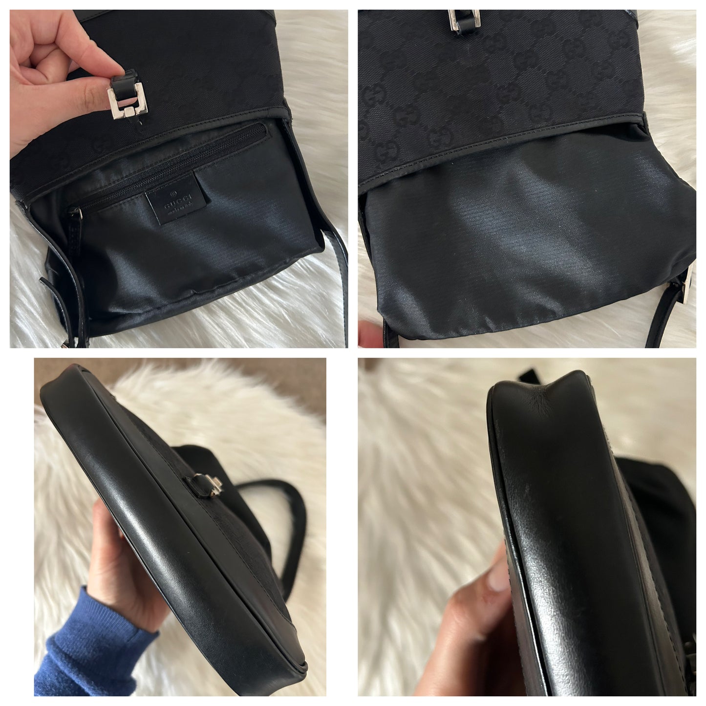 Gucci Jackie vintage mini in monogram nera