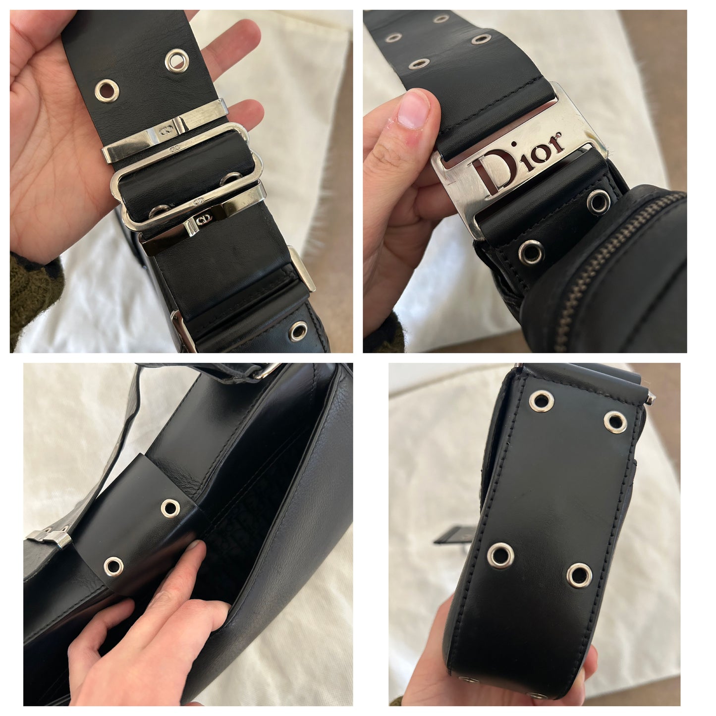 Dior Columbus nera in pelle