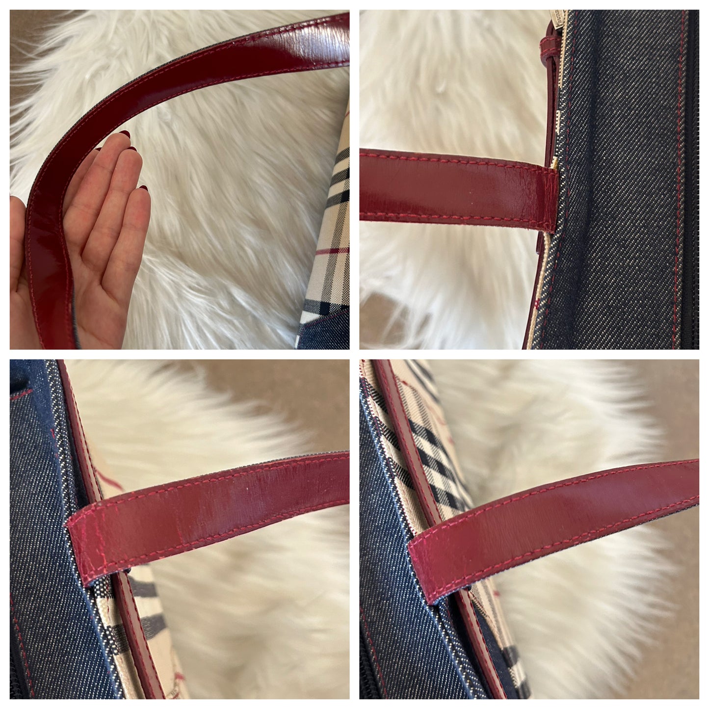 Burberry tote in denim - edizione limitata
