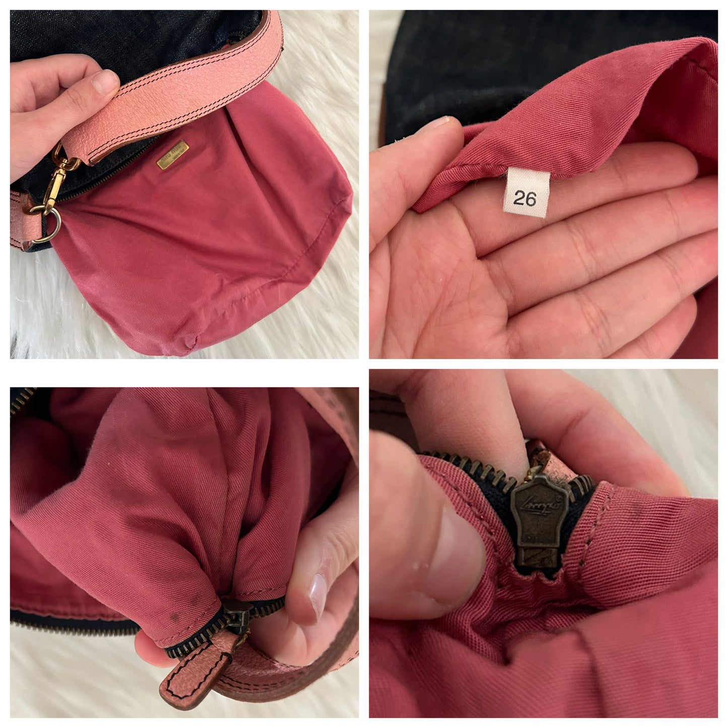 Miu Miu pochette in denim