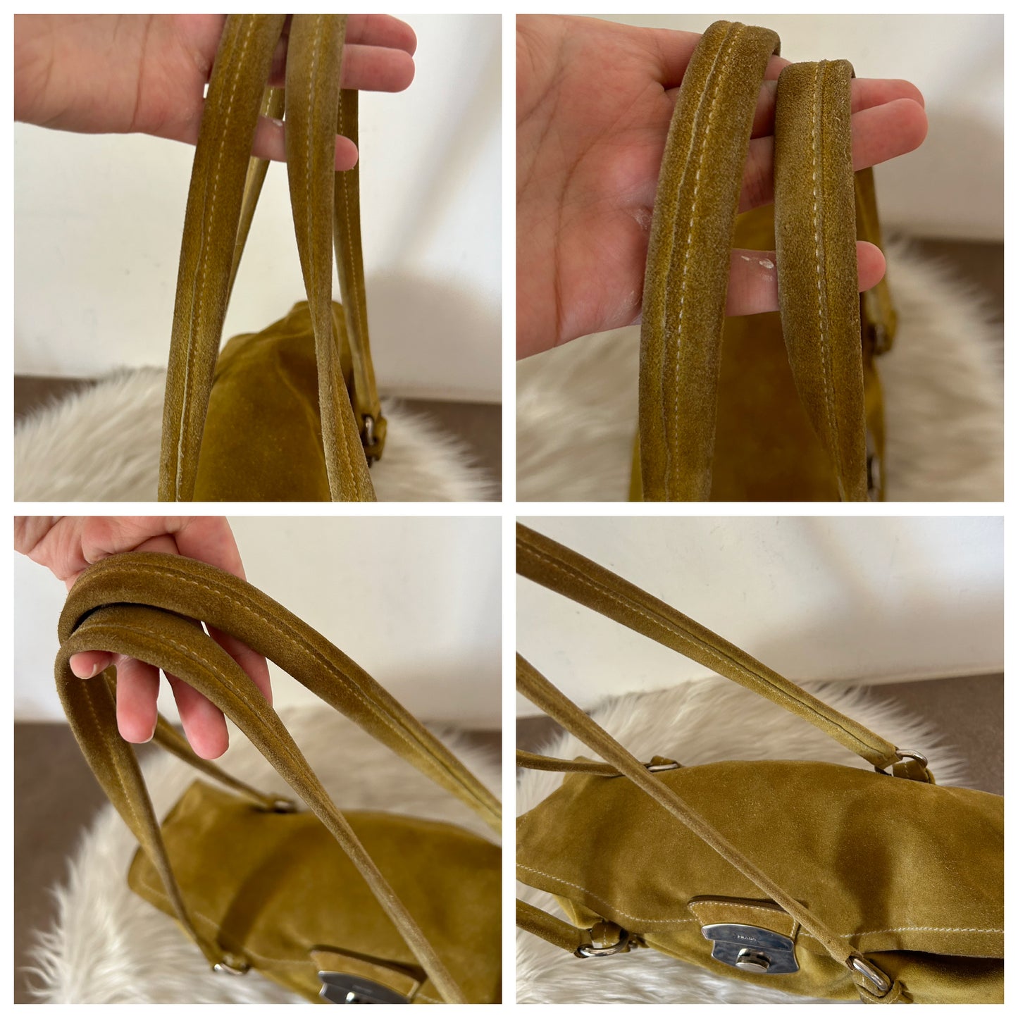 Prada tote in suede